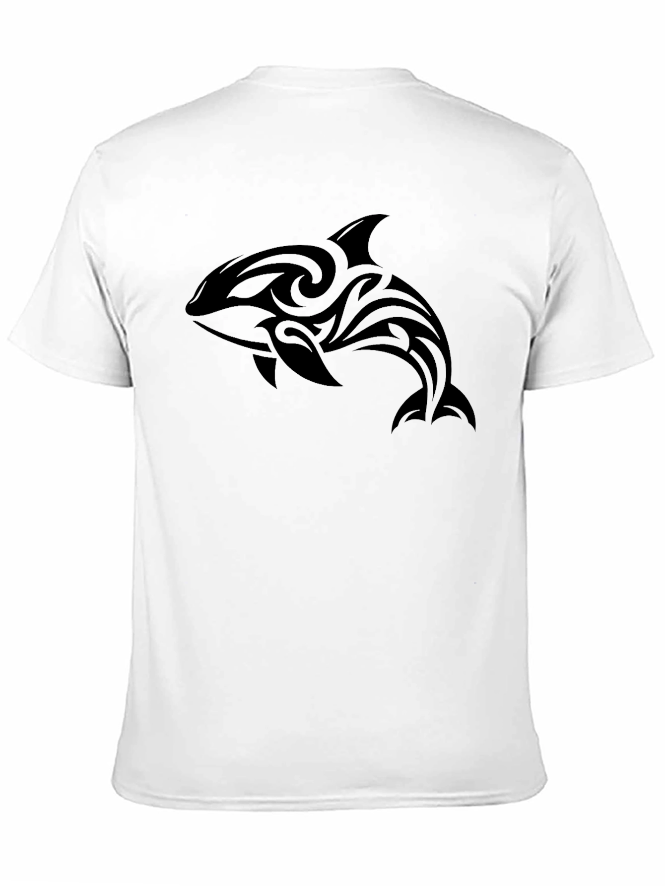 Tribal Orca Graphic Tee - Mens Black T-Shirt