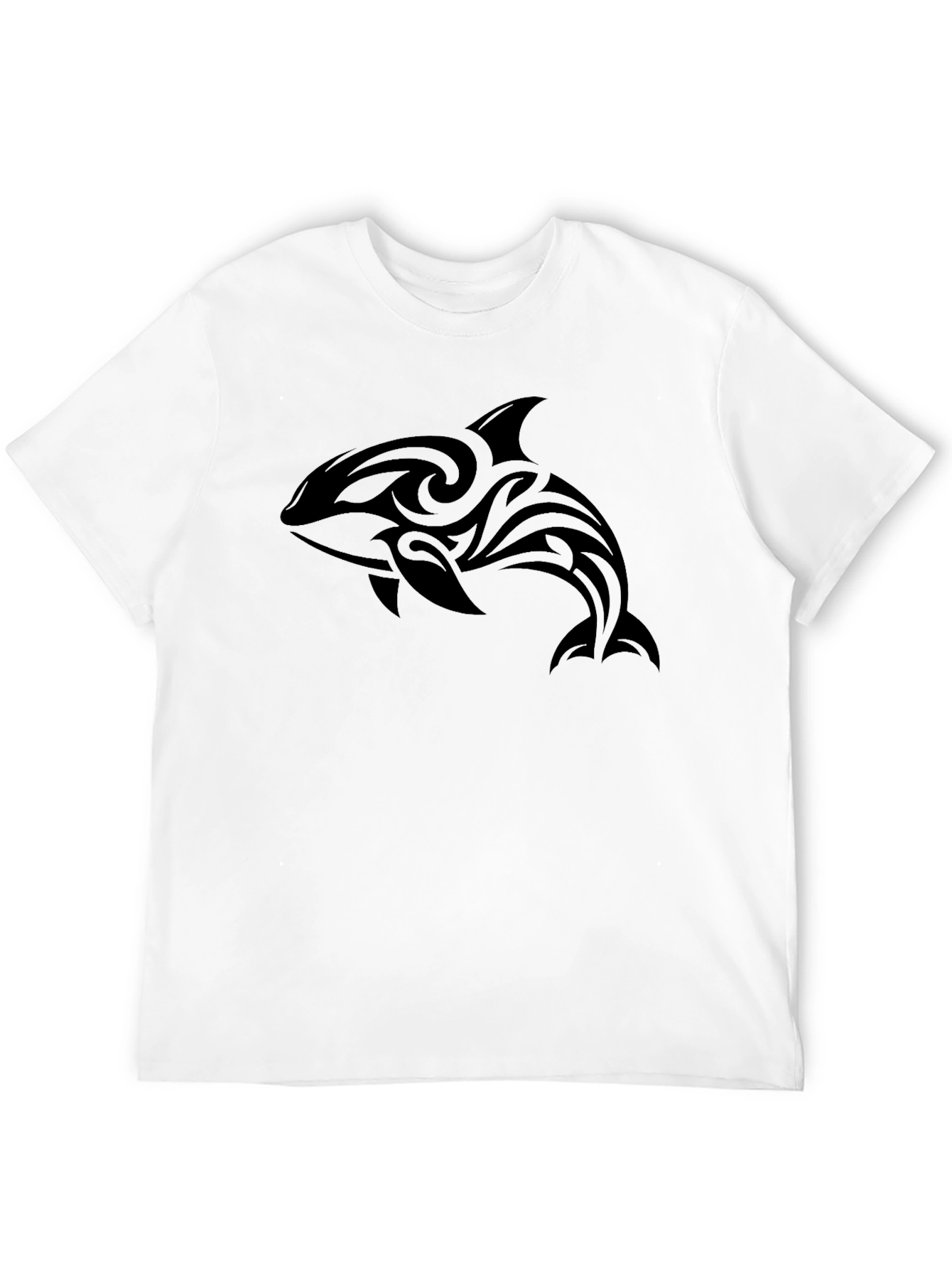 Tribal Orca Graphic Tee - Mens Black T-Shirt
