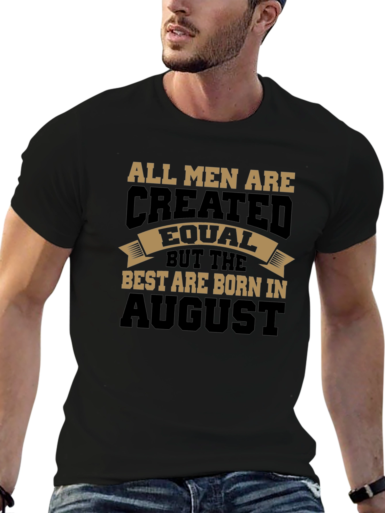 Mens Best Born in August Graphic Tee