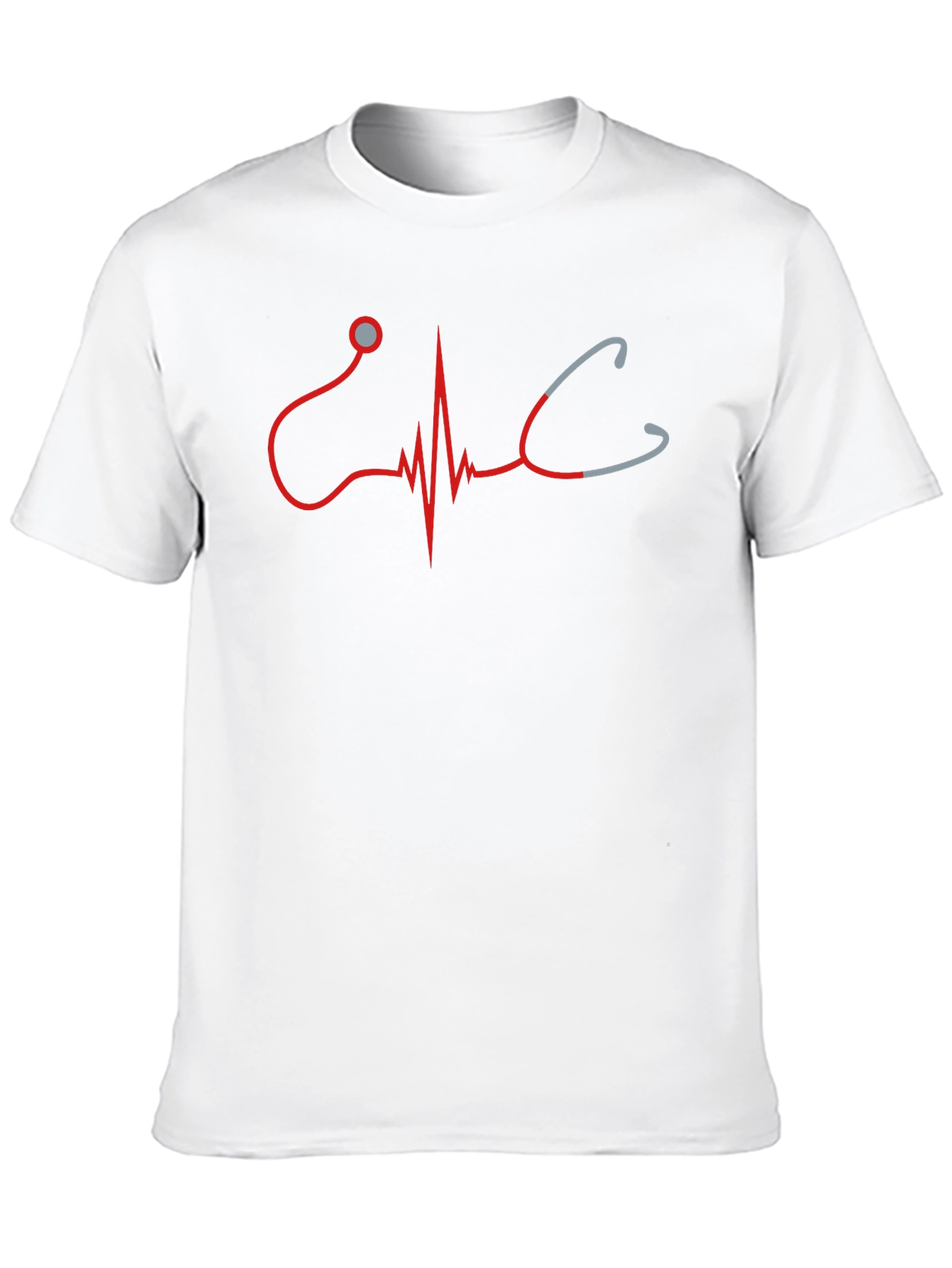 Stethoscope Heartbeat Graphic T-Shirt