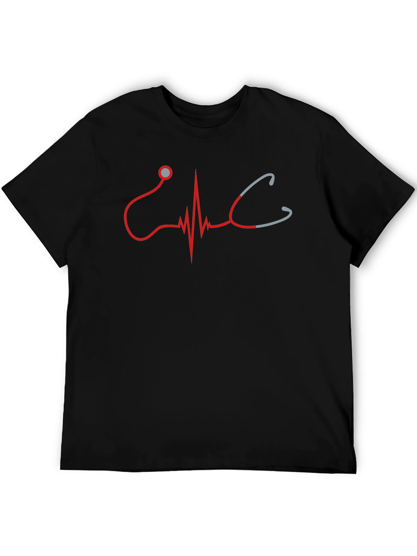 Stethoscope Heartbeat Graphic T-Shirt
