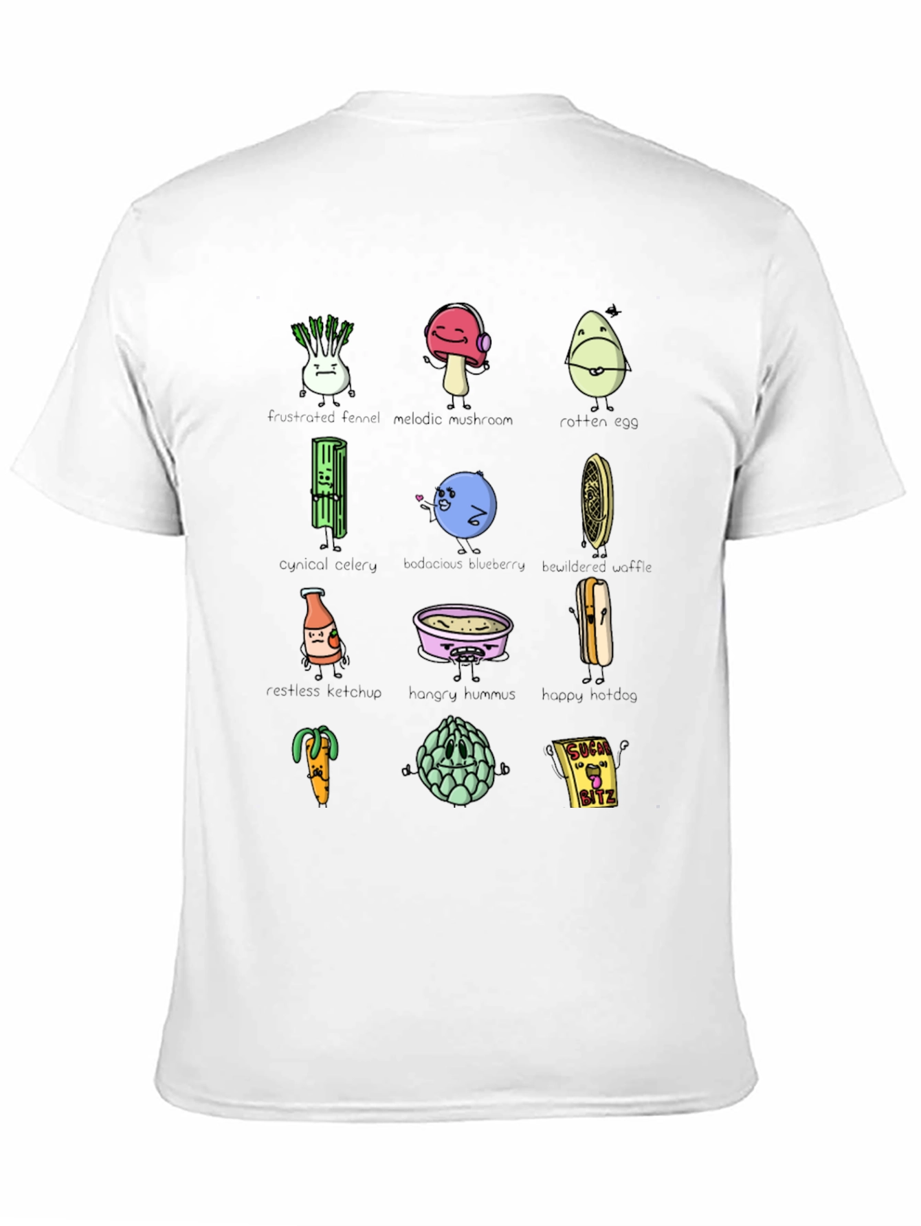 Funny Food Puns Black T-Shirt