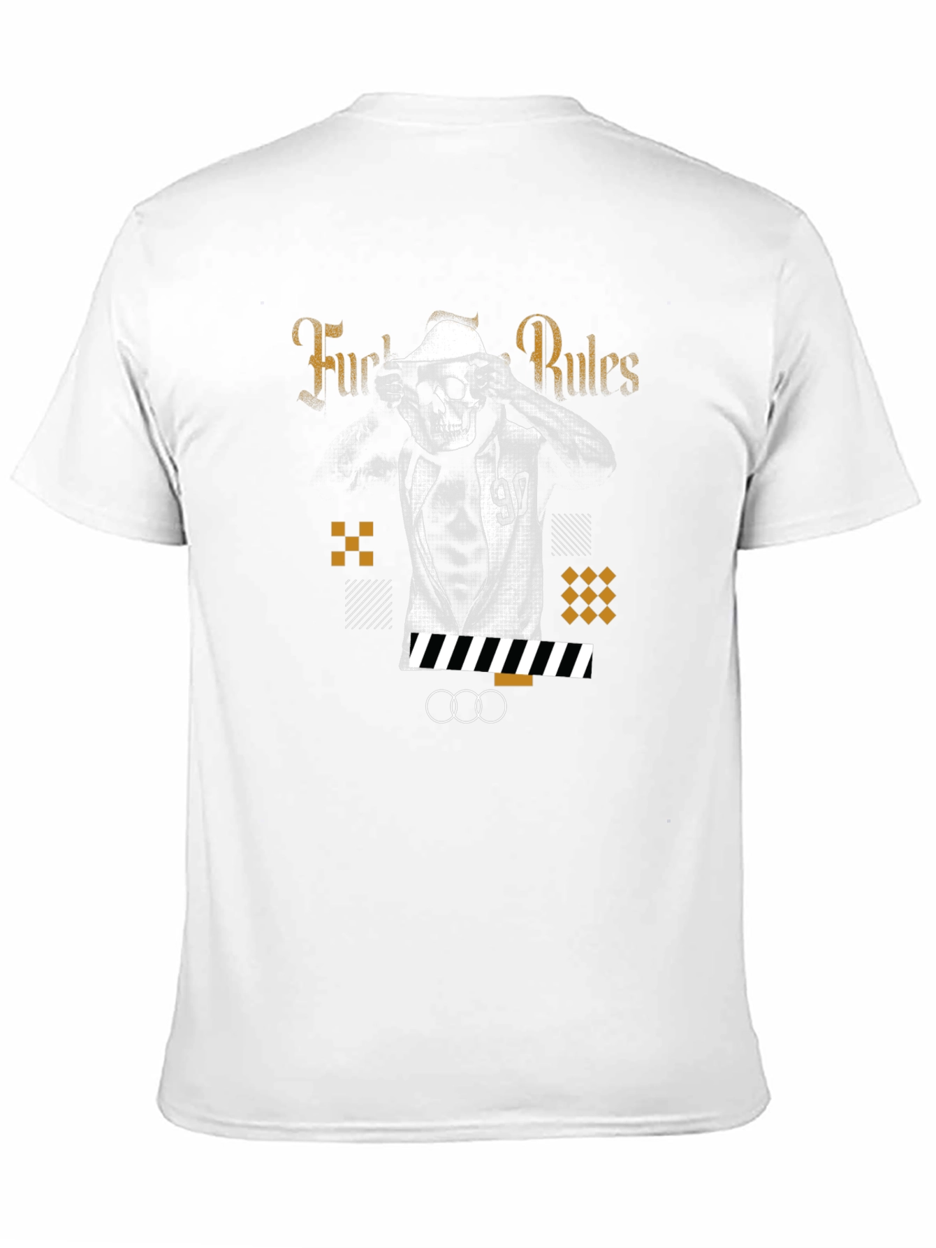 Edgy Graphic Print Black T-Shirt