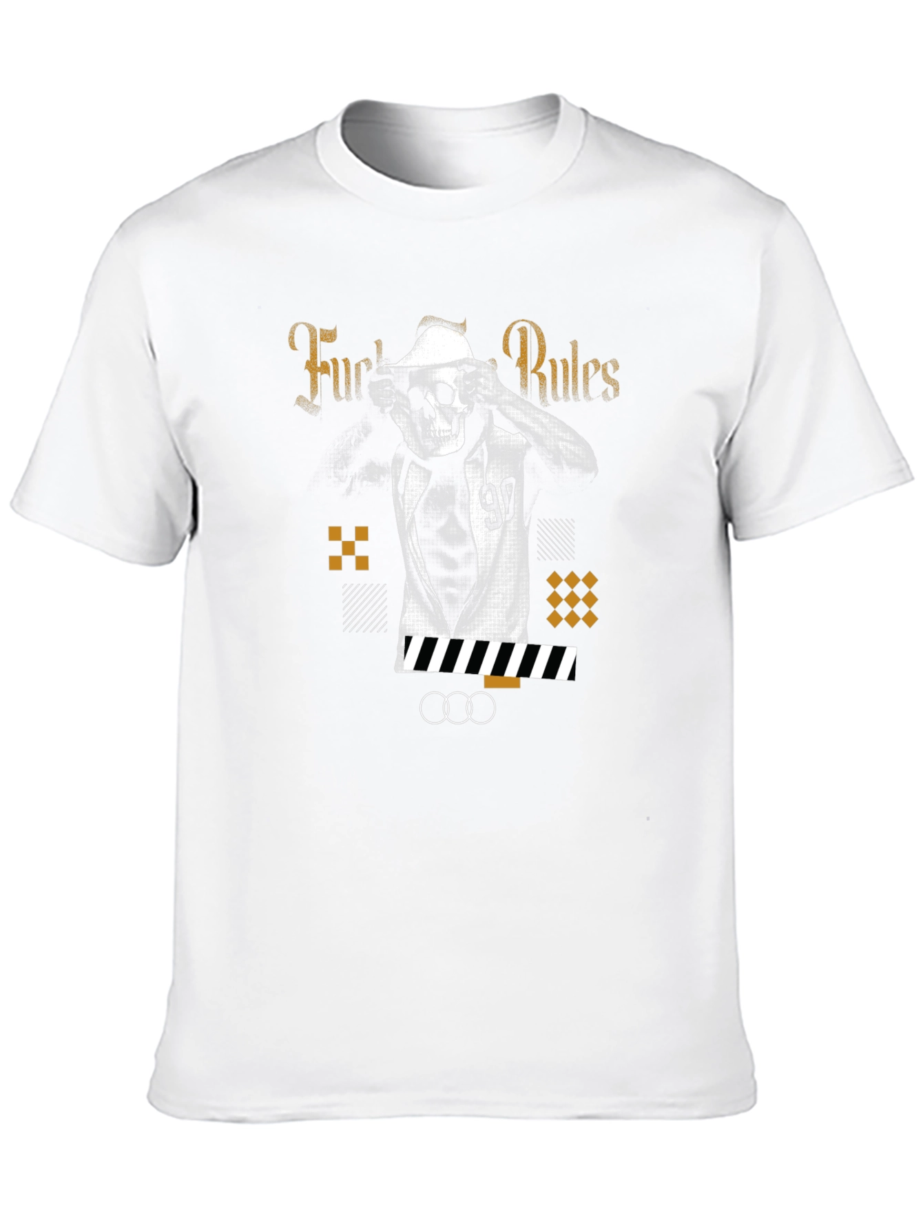 Edgy Graphic Print Black T-Shirt