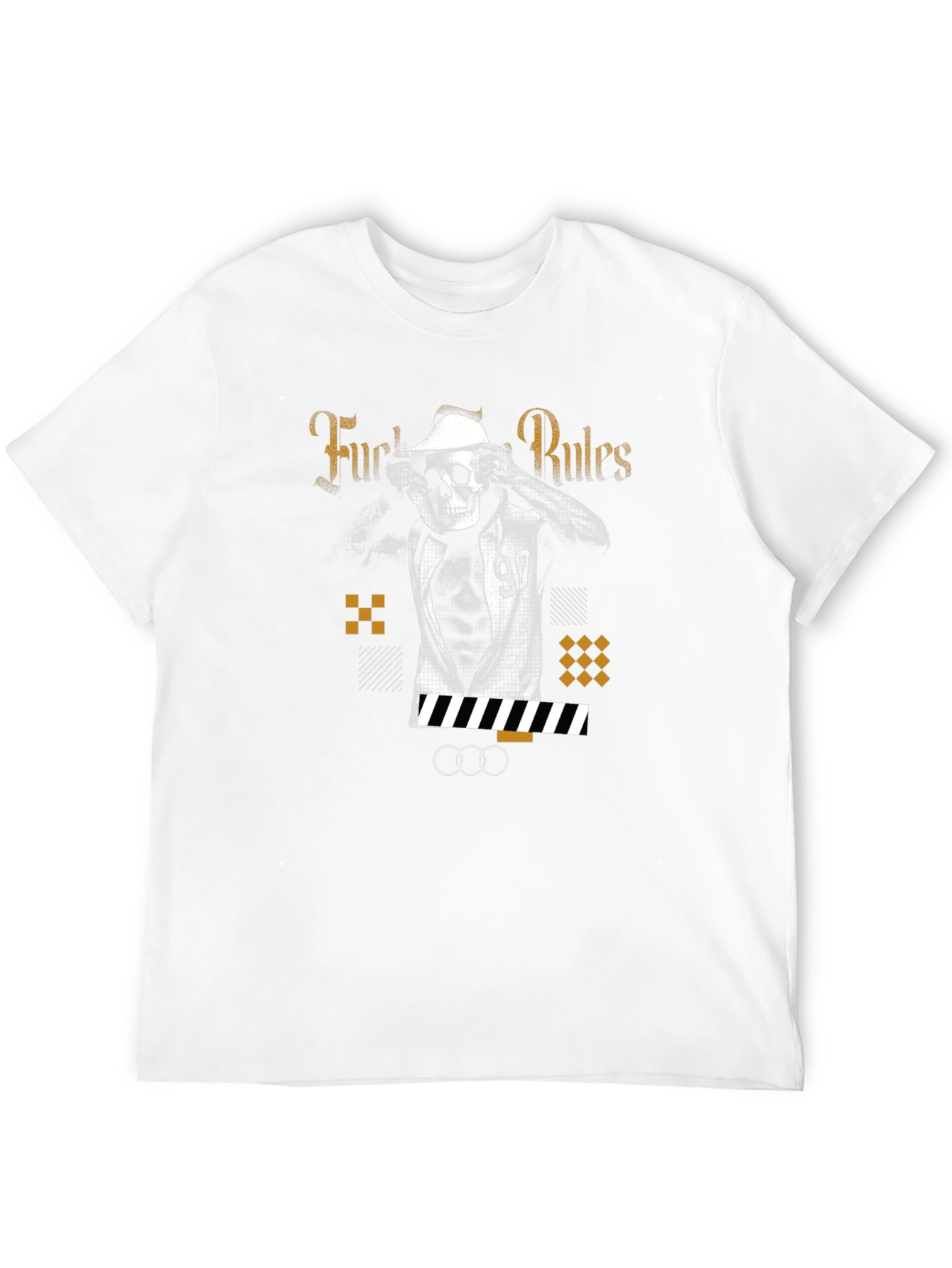 Edgy Graphic Print Black T-Shirt