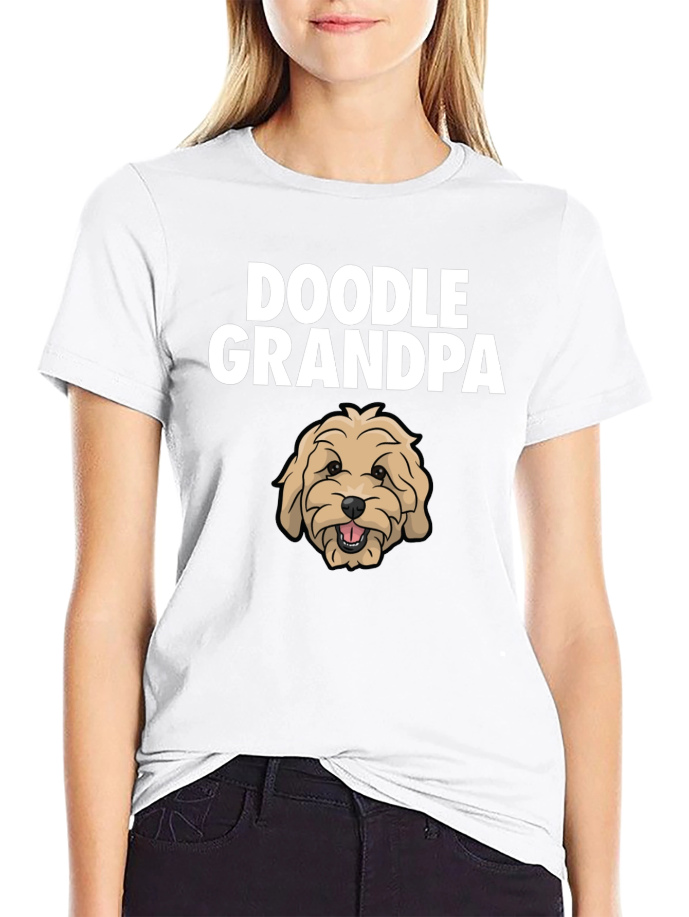Doodle Grandpa T-Shirt - Cute Dog Graphic Tee