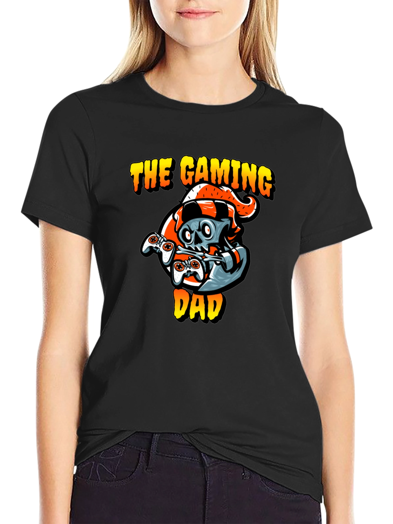 Gaming Dad T-Shirt - Gamer Skull Design