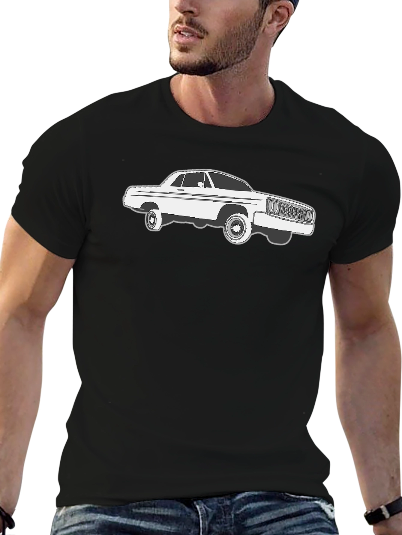 Classic Car Graphic Tee - Black