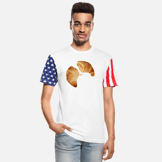 A beautiful croissant in warm tones