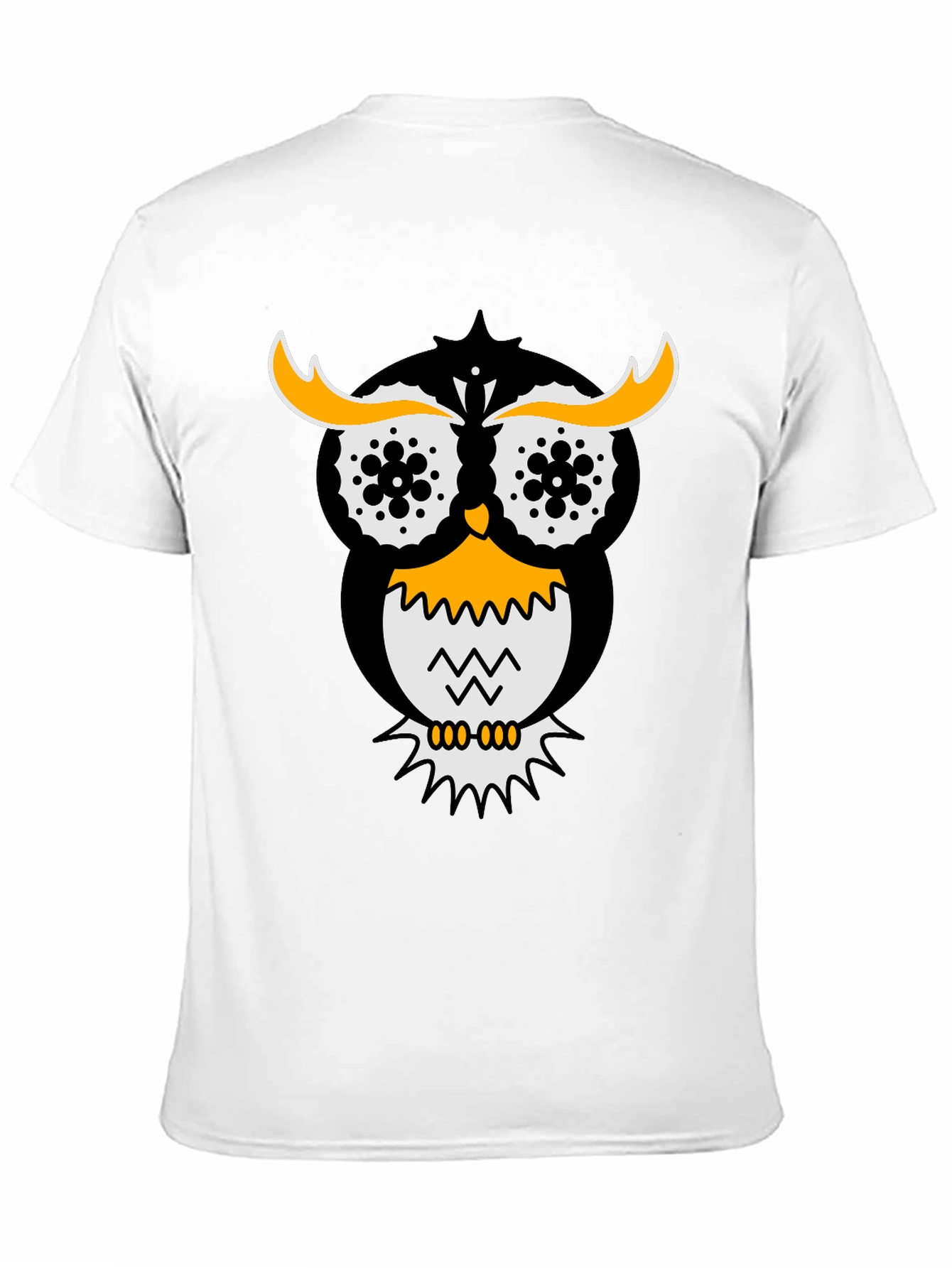 Owl Graphic Tee - Stylish Black Cotton T-Shirt