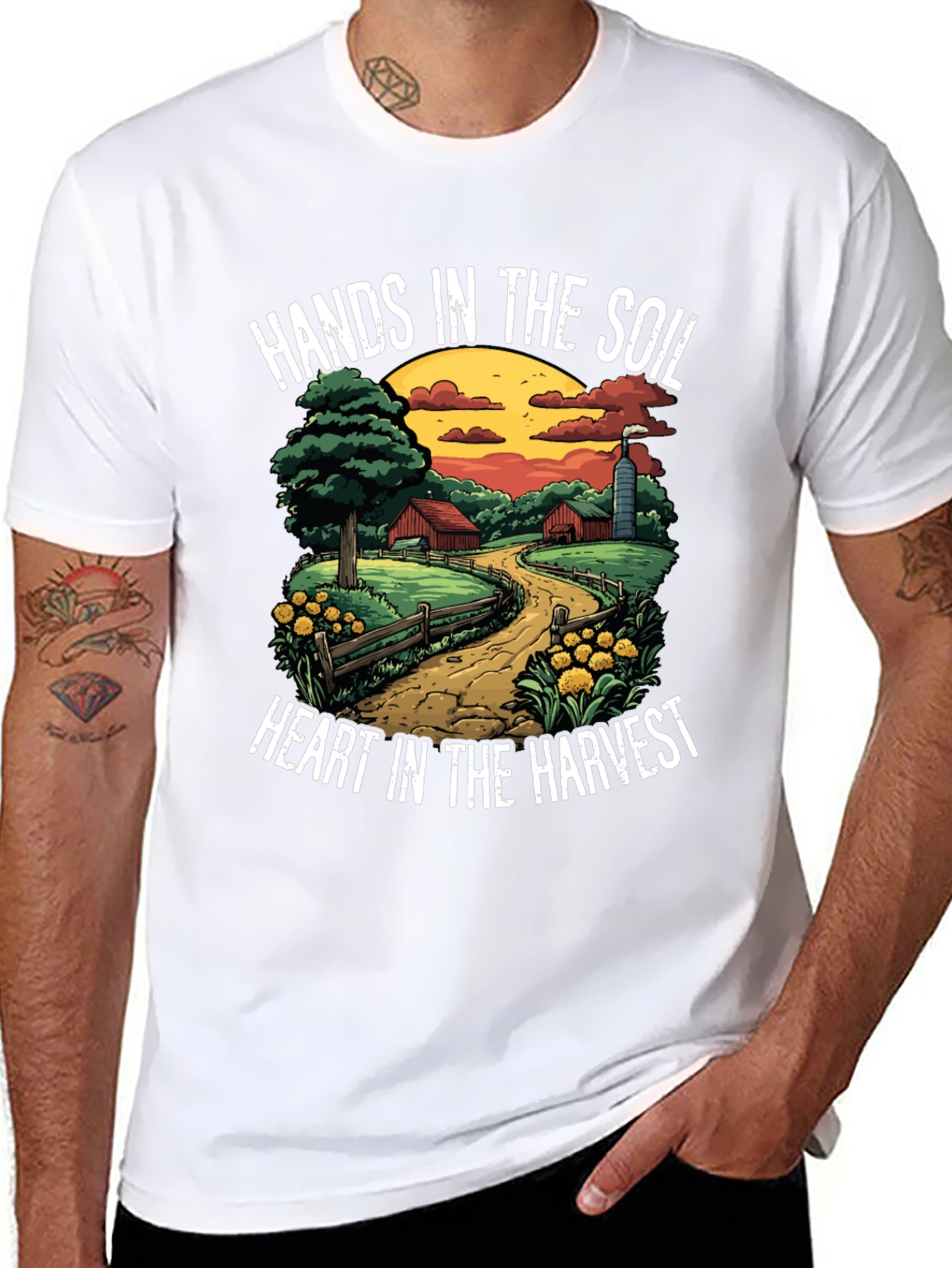 Hands in the Soil Farm Graphic Tee