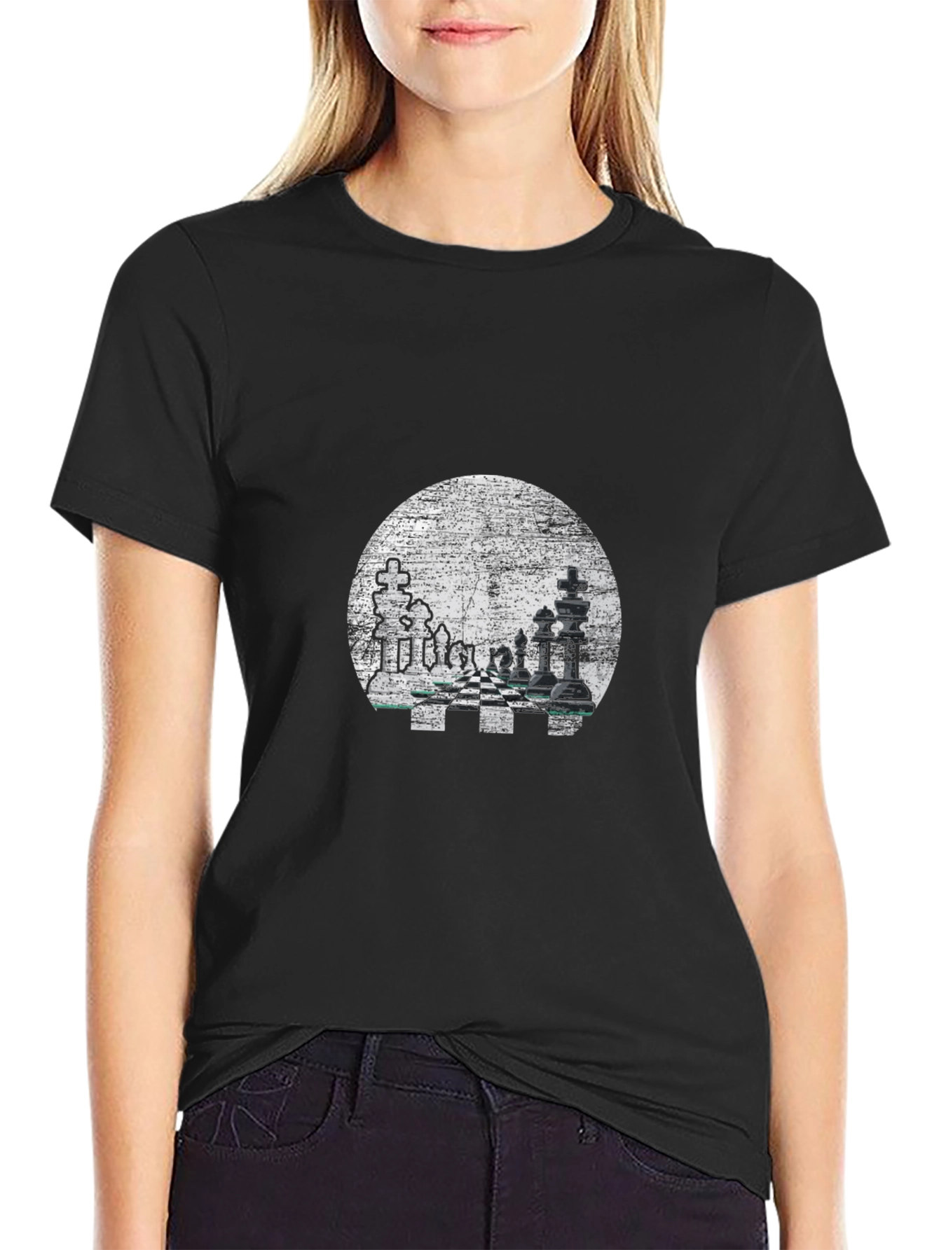 Chess Graphic Tee - Mens Black T-Shirt