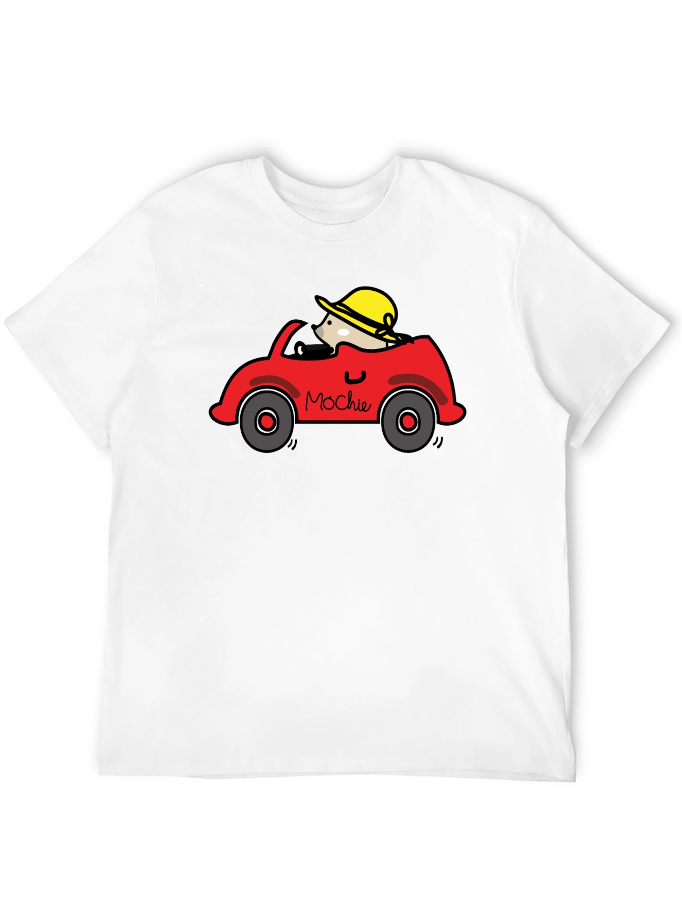 Mochies Car T-Shirt - Cartoon Graphic Tee