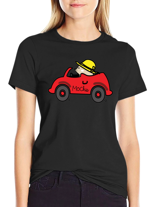 Mochies Car T-Shirt - Cartoon Graphic Tee