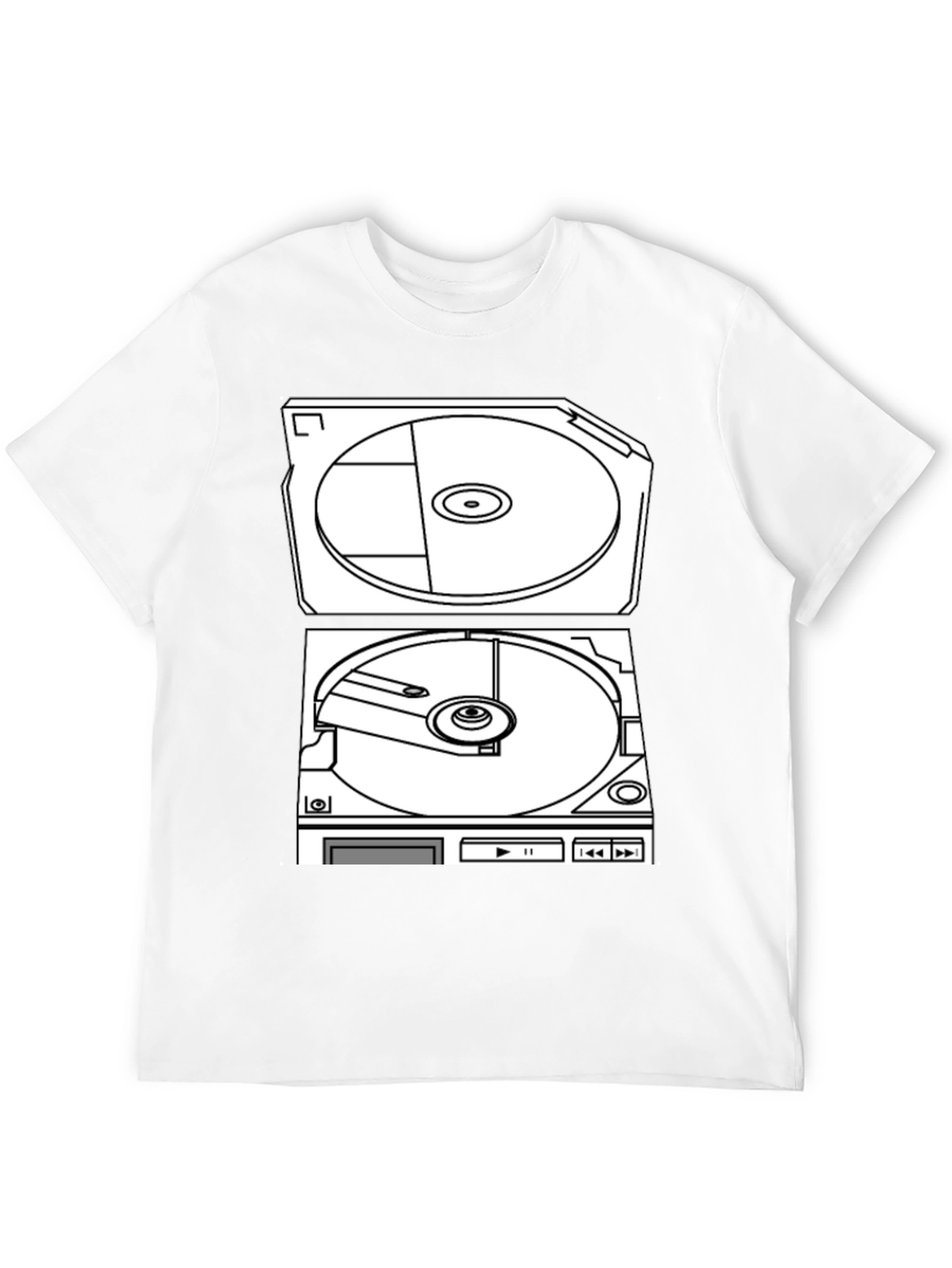 Retro Turntable Graphic T-Shirt