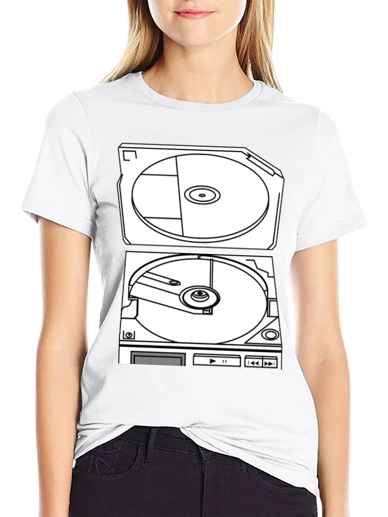 Retro Turntable Graphic T-Shirt