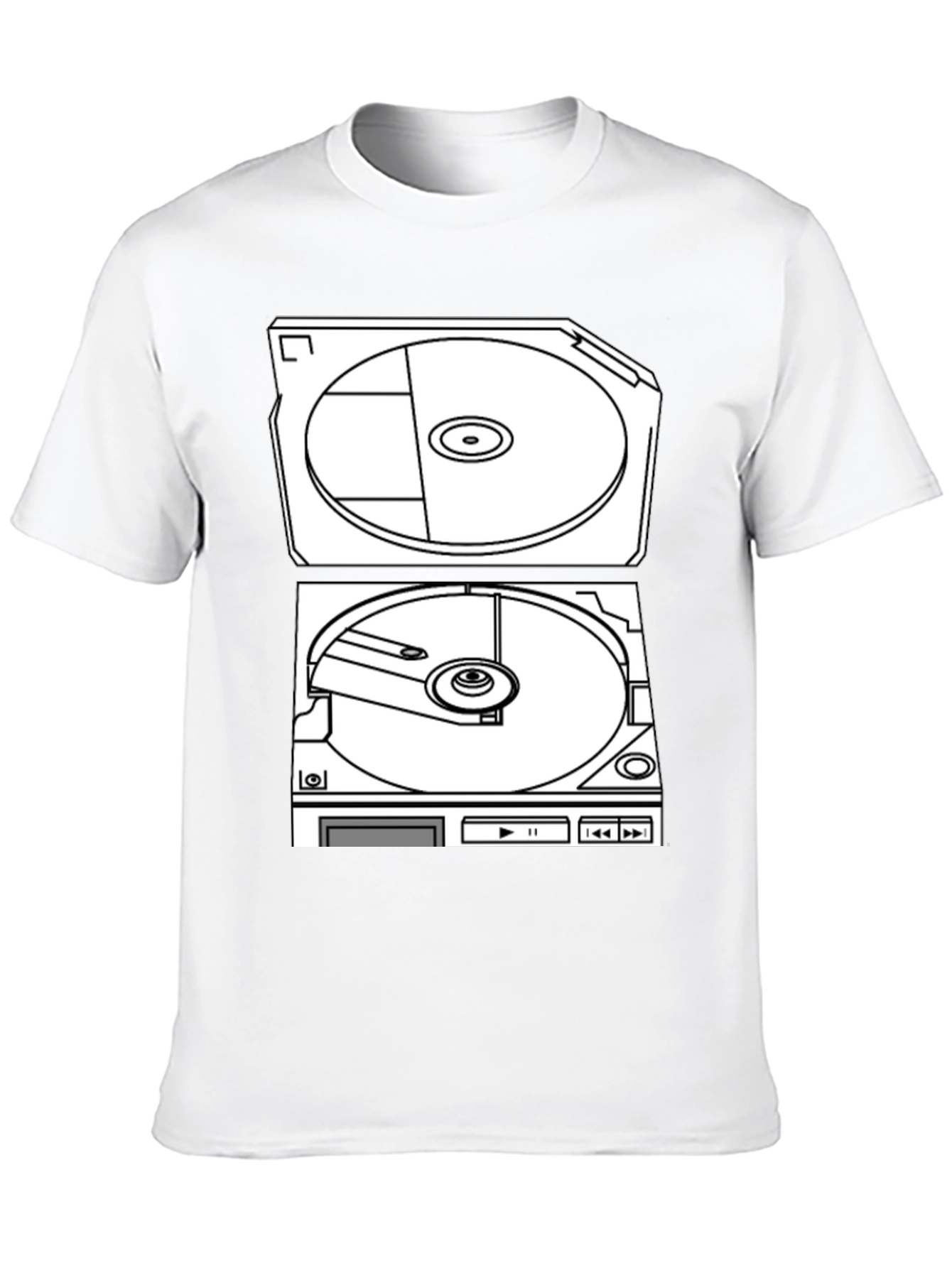 Retro Turntable Graphic T-Shirt