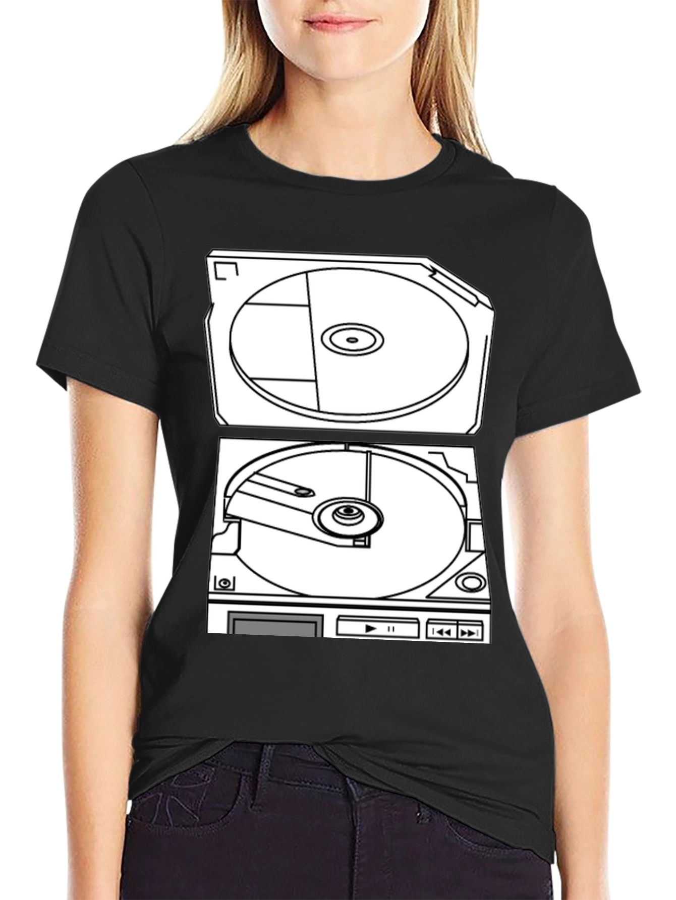 Retro Turntable Graphic T-Shirt