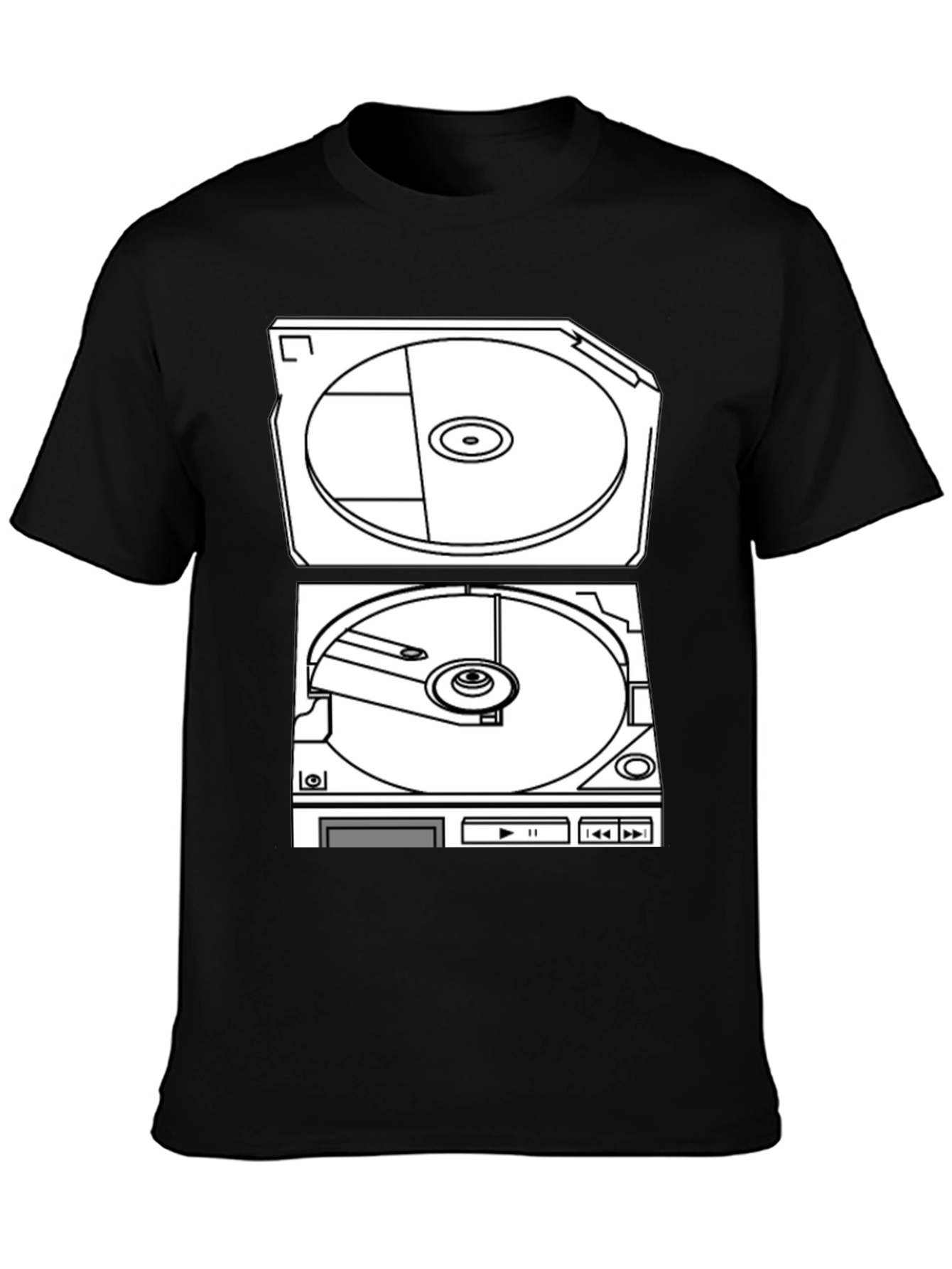 Retro Turntable Graphic T-Shirt