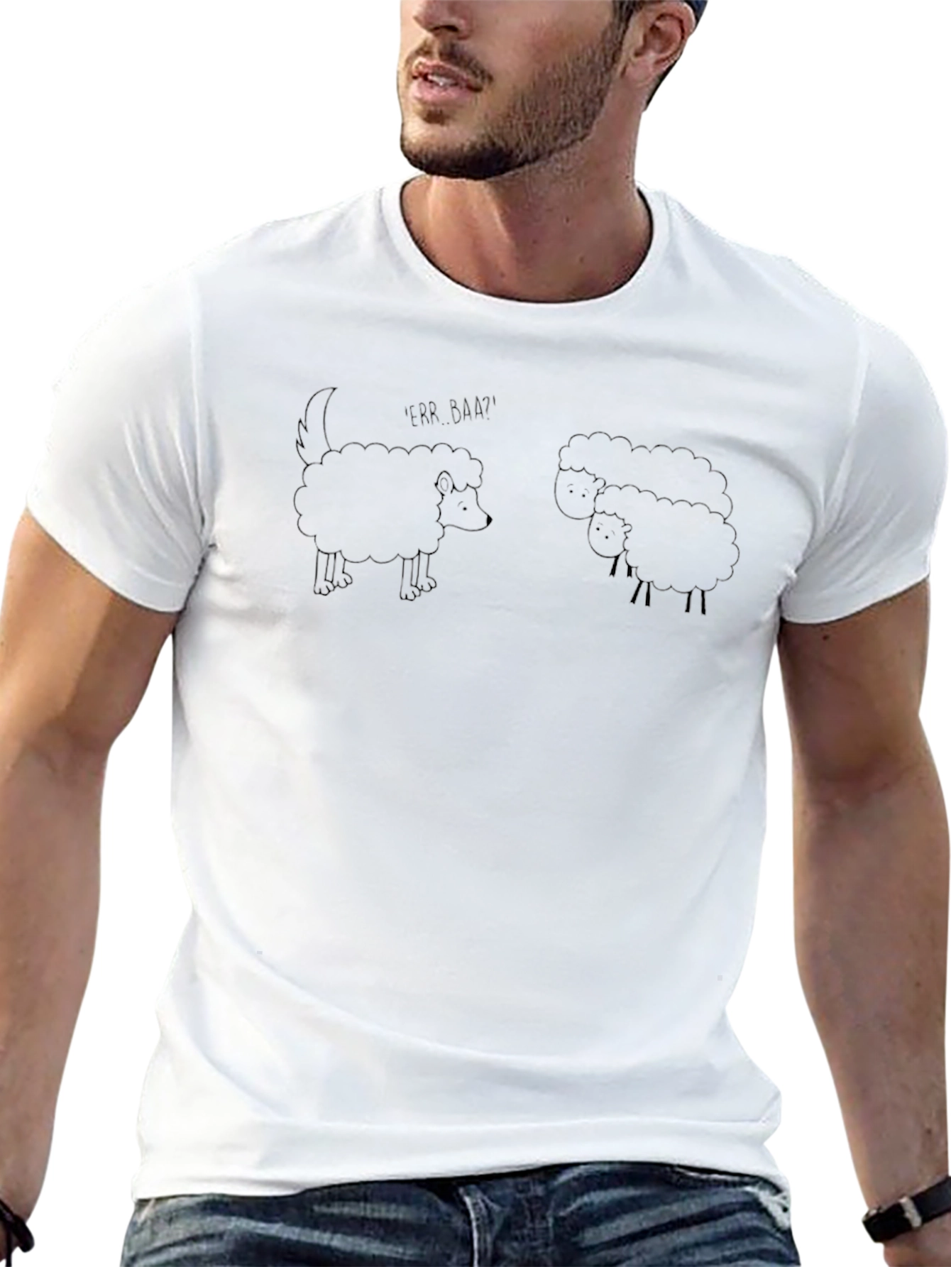 Funny Wolf in Sheeps Clothing Graphic Tee