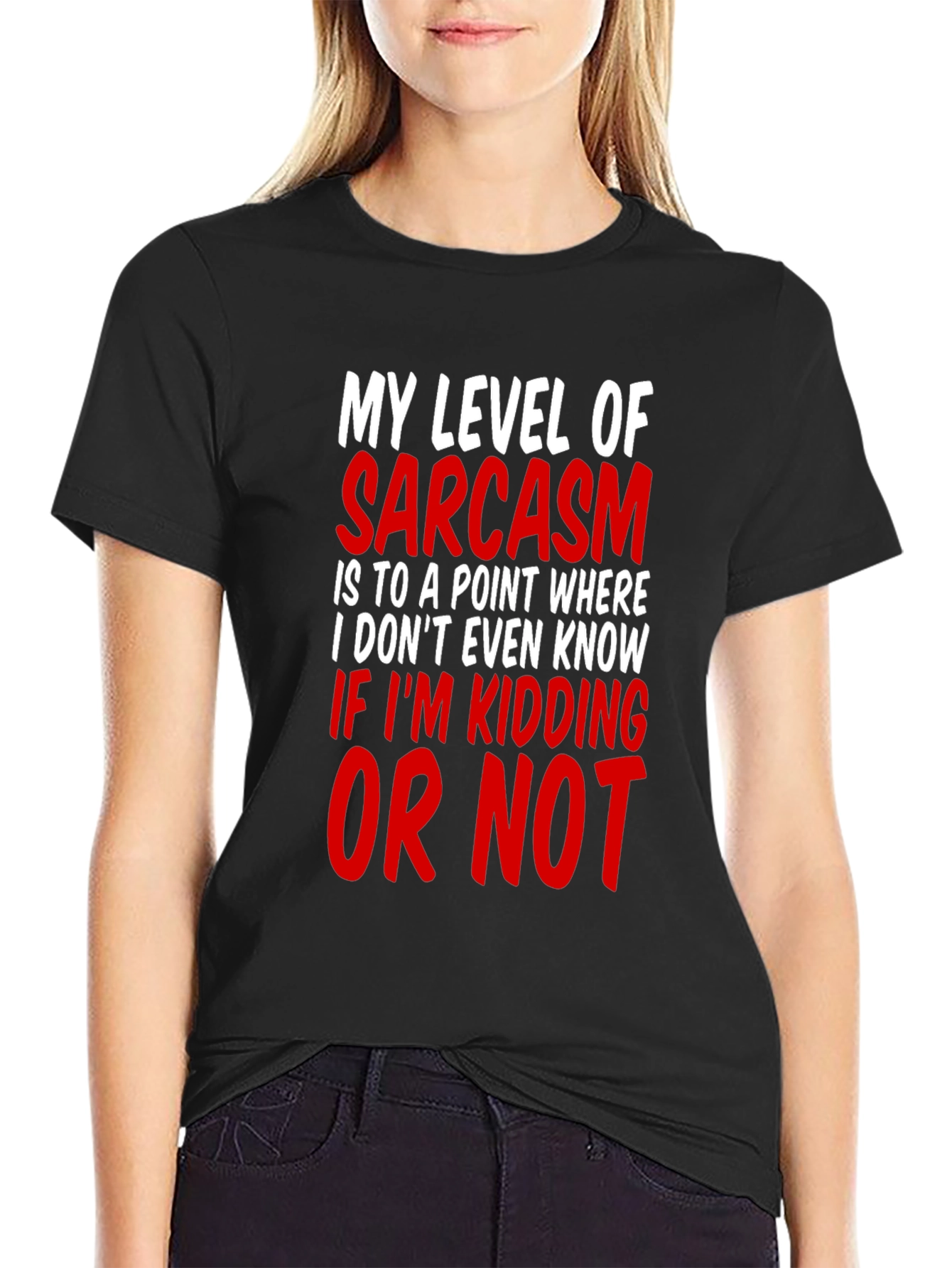 Sarcasm Level Mens T-Shirt Funny Graphic Tee