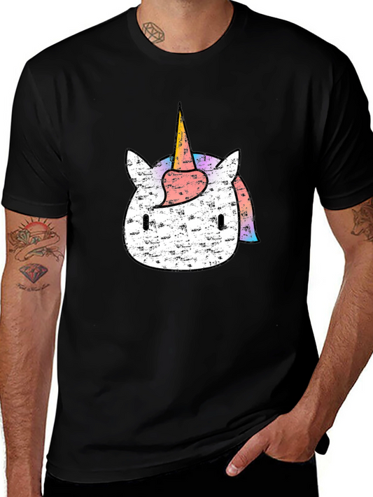 Unicorn Graphic Tee - Mens Black T-Shirt