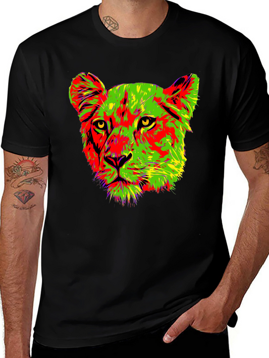 Vibrant Lioness Graphic Tee - Bold & Stylish