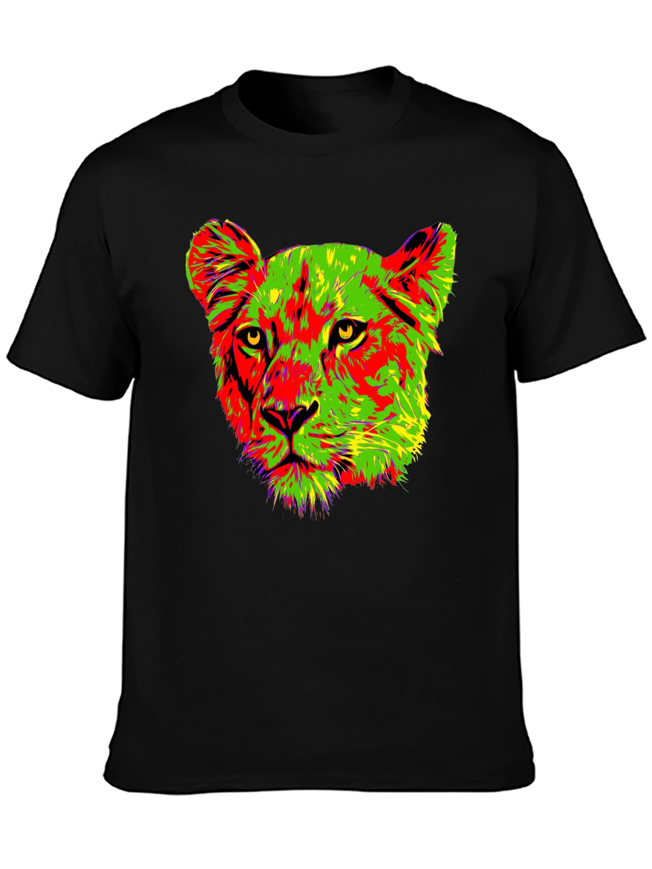 Vibrant Lioness Graphic Tee - Bold & Stylish
