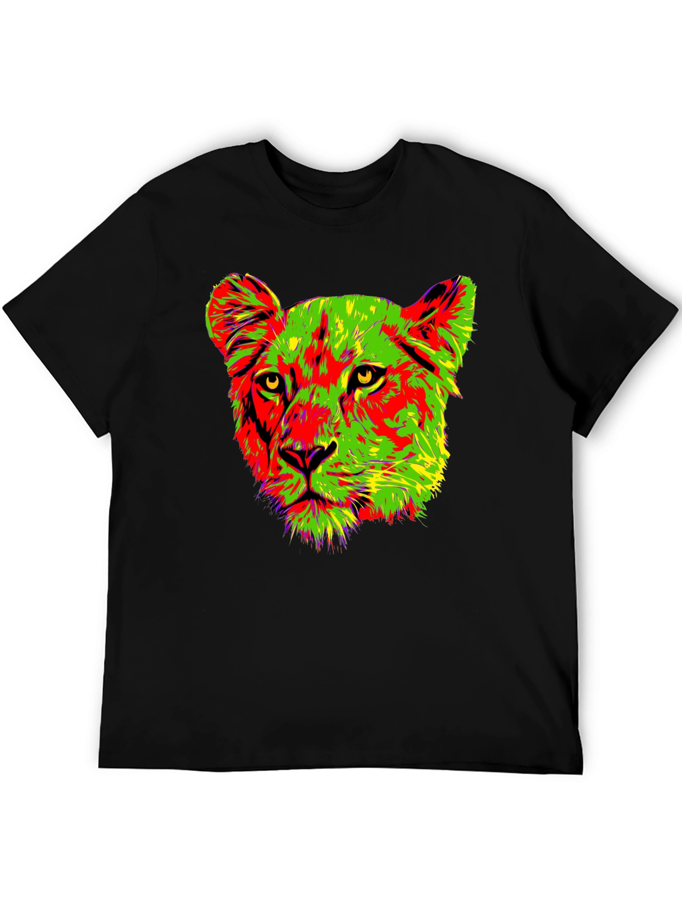 Vibrant Lioness Graphic Tee - Bold & Stylish