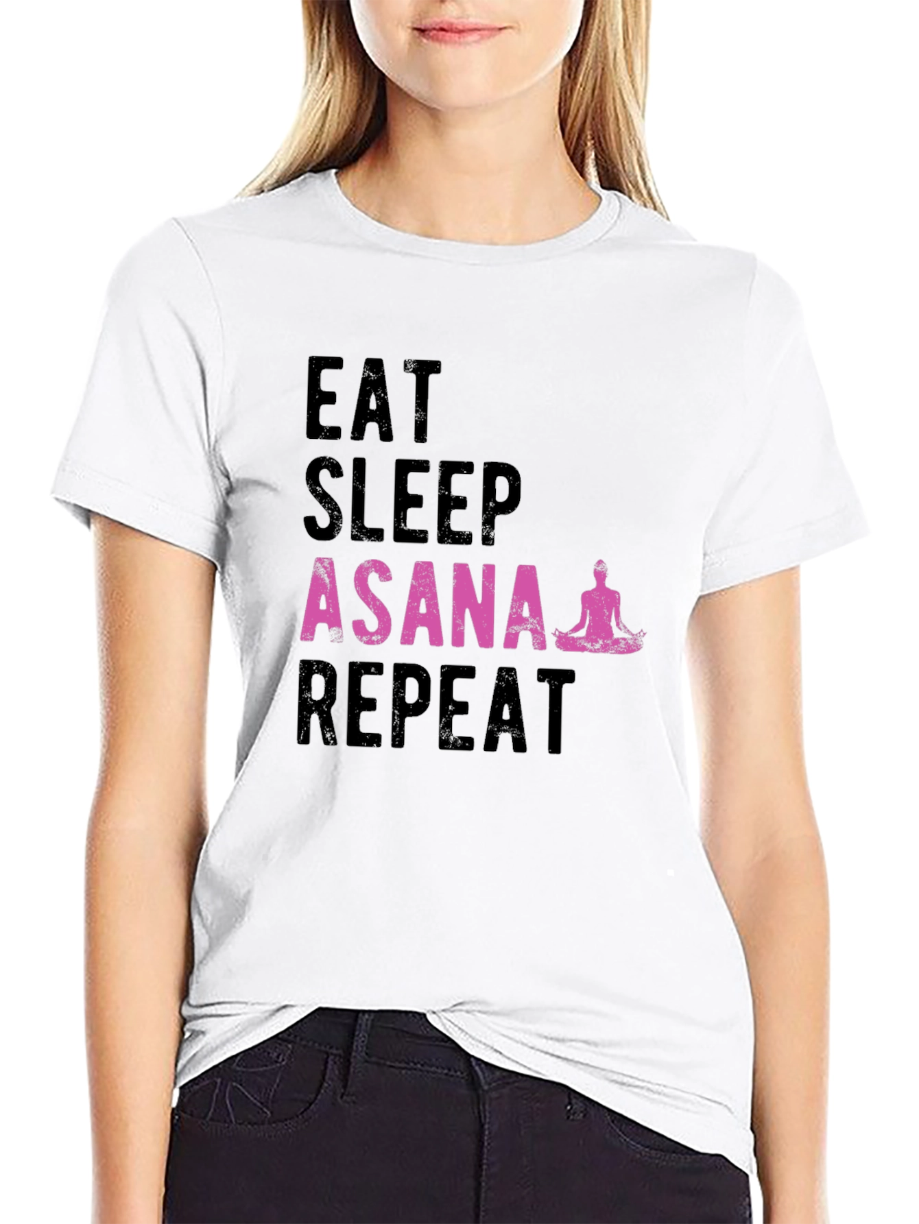 Eat Sleep Asana Repeat Yoga T-Shirt