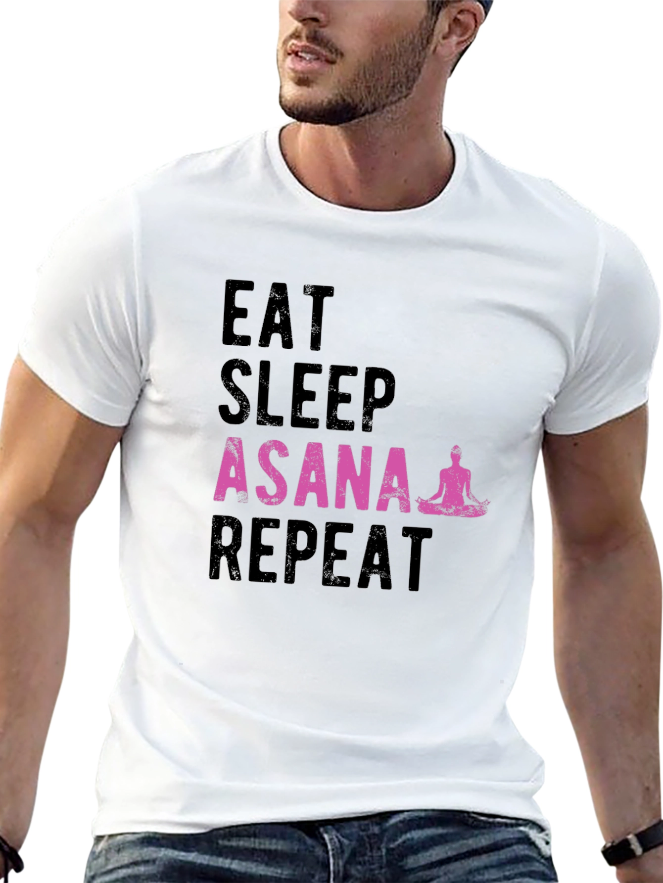Eat Sleep Asana Repeat Yoga T-Shirt