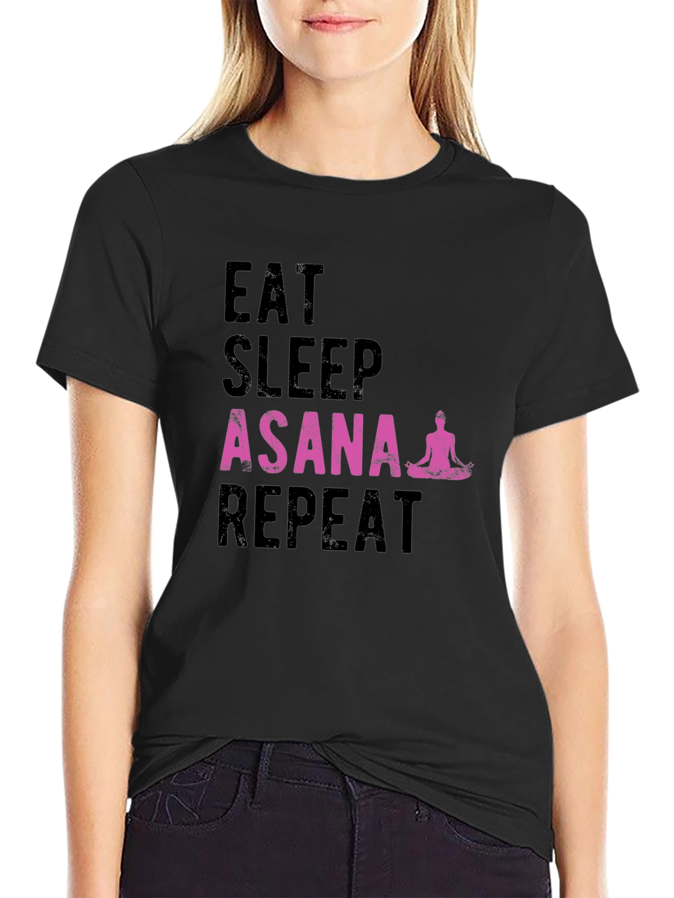 Eat Sleep Asana Repeat Yoga T-Shirt