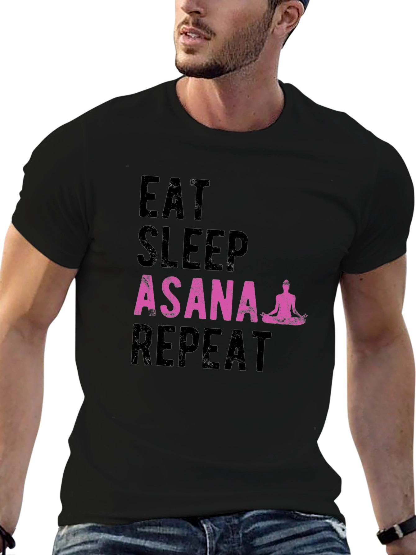 Eat Sleep Asana Repeat Yoga T-Shirt