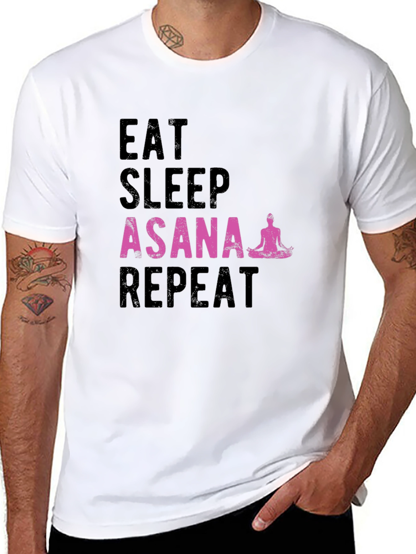 Eat Sleep Asana Repeat Yoga T-Shirt