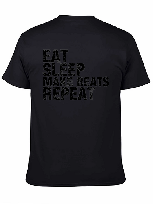 Eat Sleep Make Beats Repeat Graphic T-Shirt