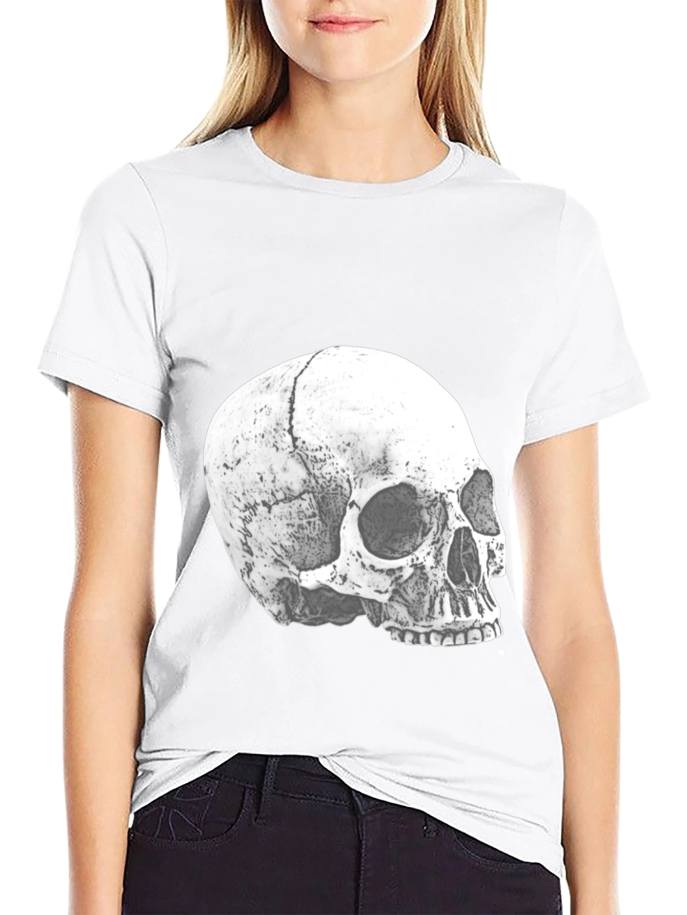 Skull Graphic T-Shirt - Black