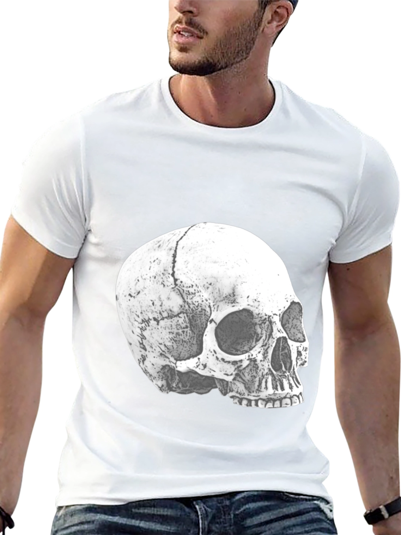 Skull Graphic T-Shirt - Black