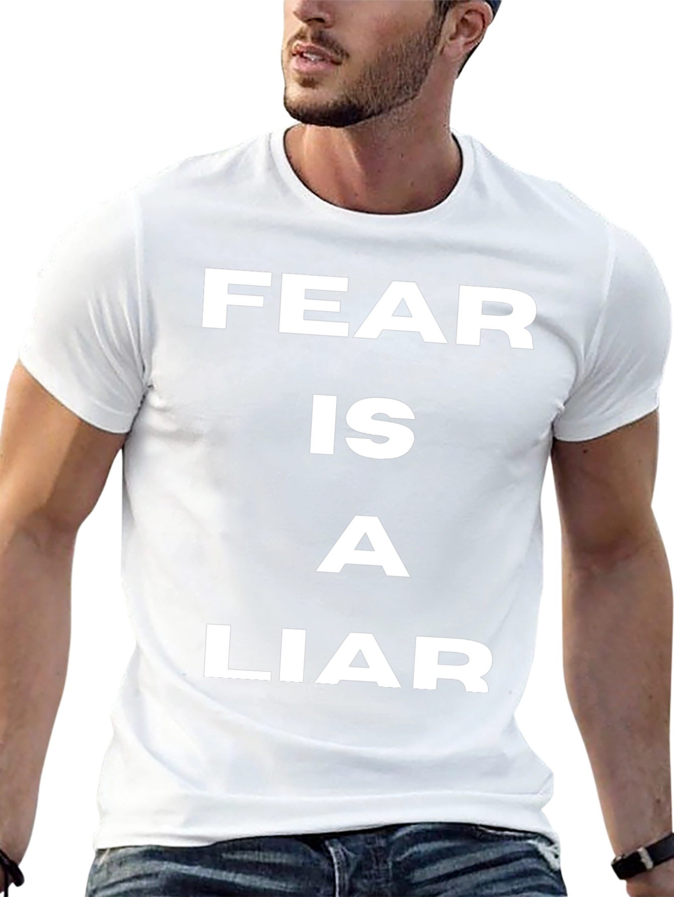 Fear is a Liar T-Shirt - Motivational Quote Tee