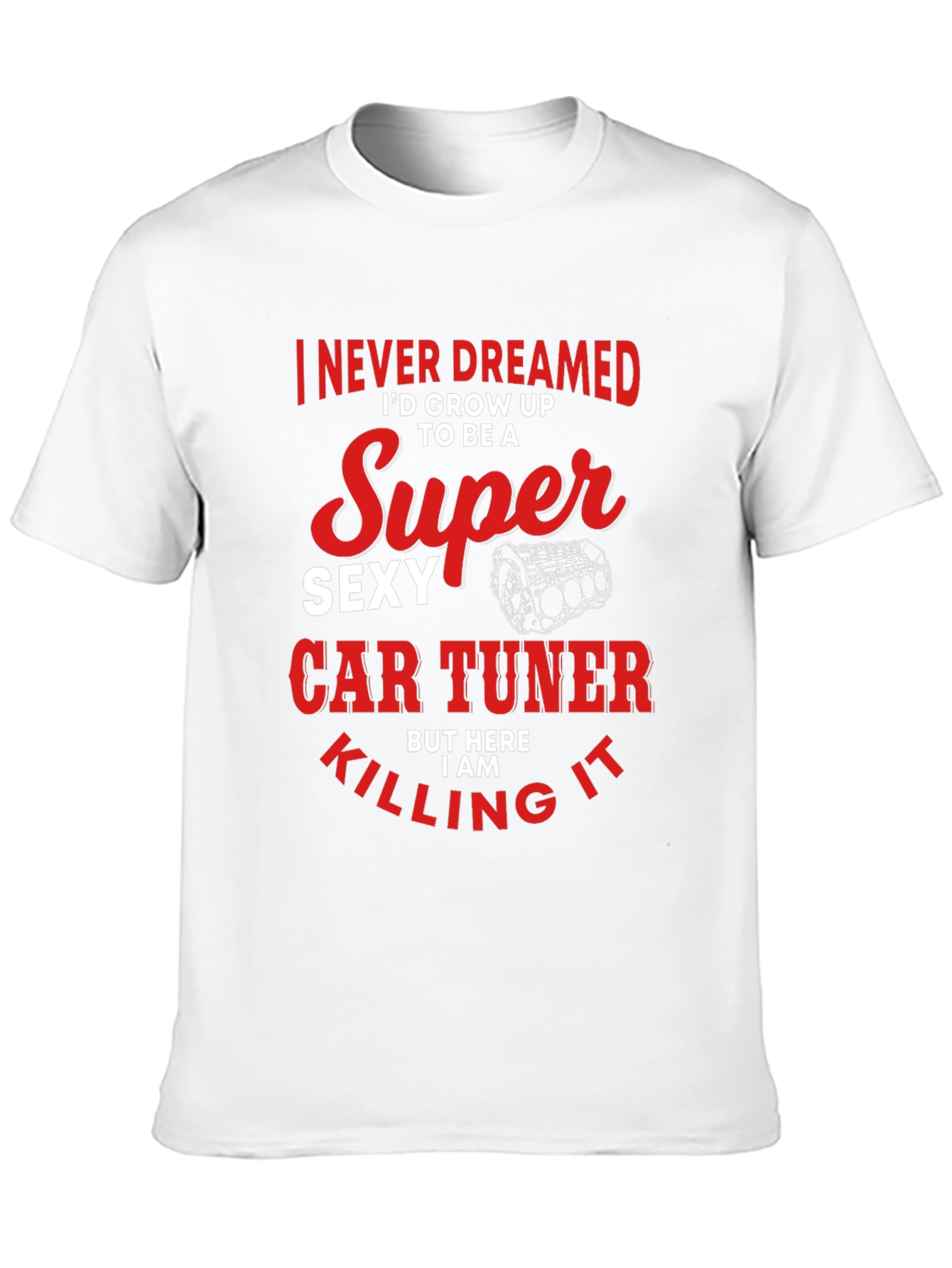 Super Sexy Car Tuner Black Graphic T-Shirt