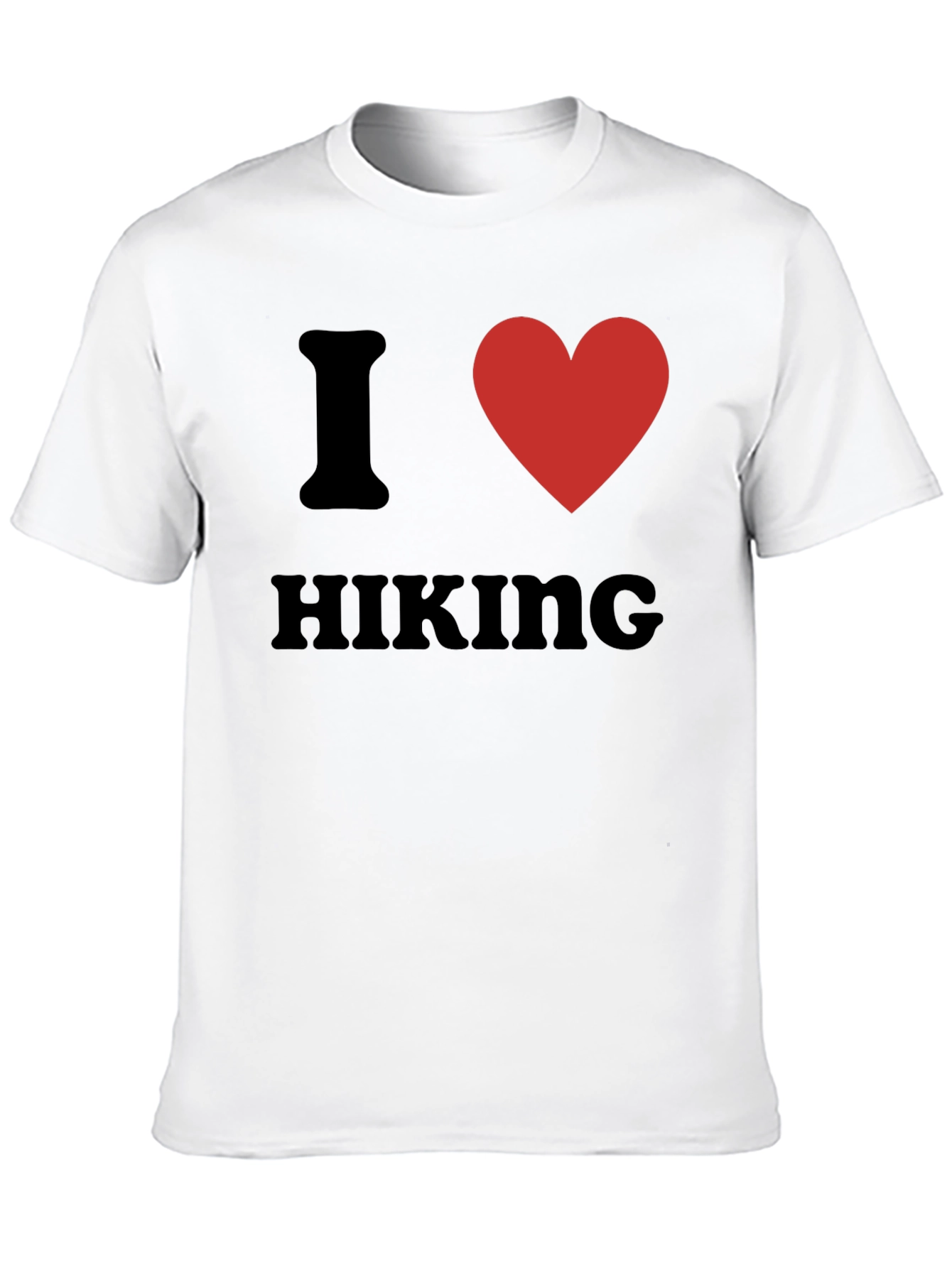 I Heart Hiking T-Shirt - Black Graphic Tee