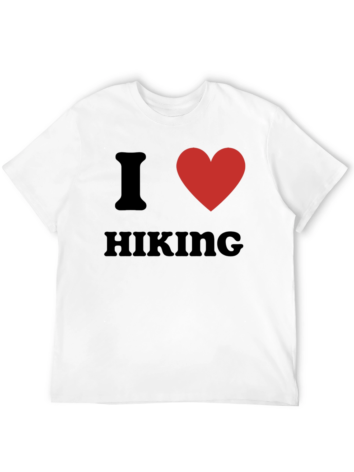 I Heart Hiking T-Shirt - Black Graphic Tee