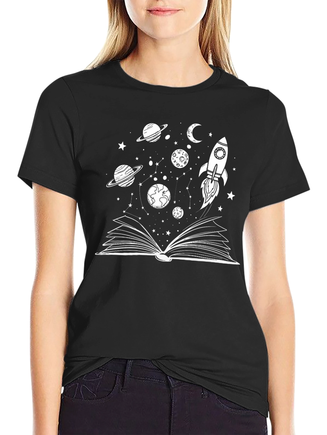 Space Book T-Shirt - Explore the Universe!