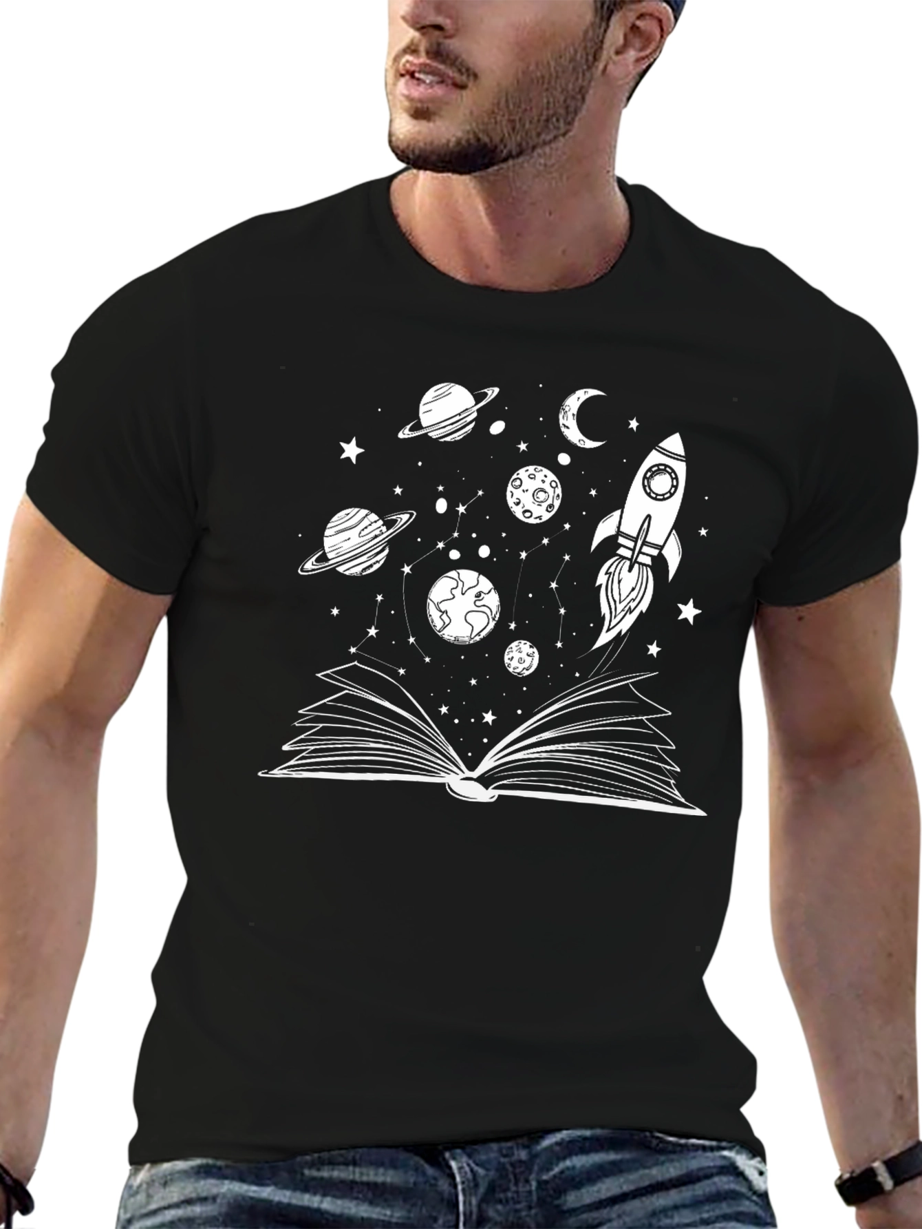Space Book T-Shirt - Explore the Universe!