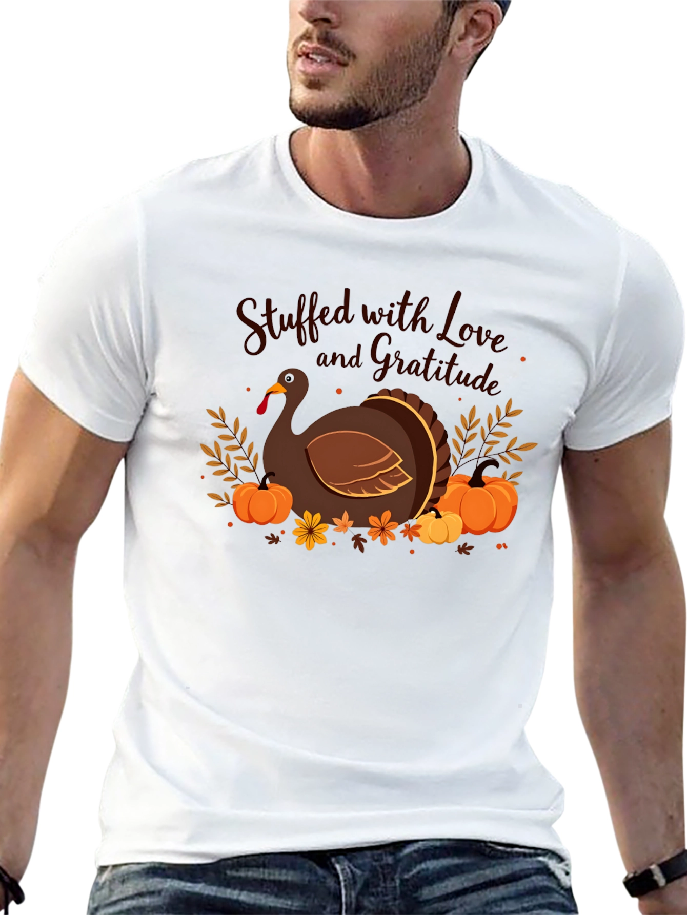 Thanksgiving Turkey Graphic T-Shirt