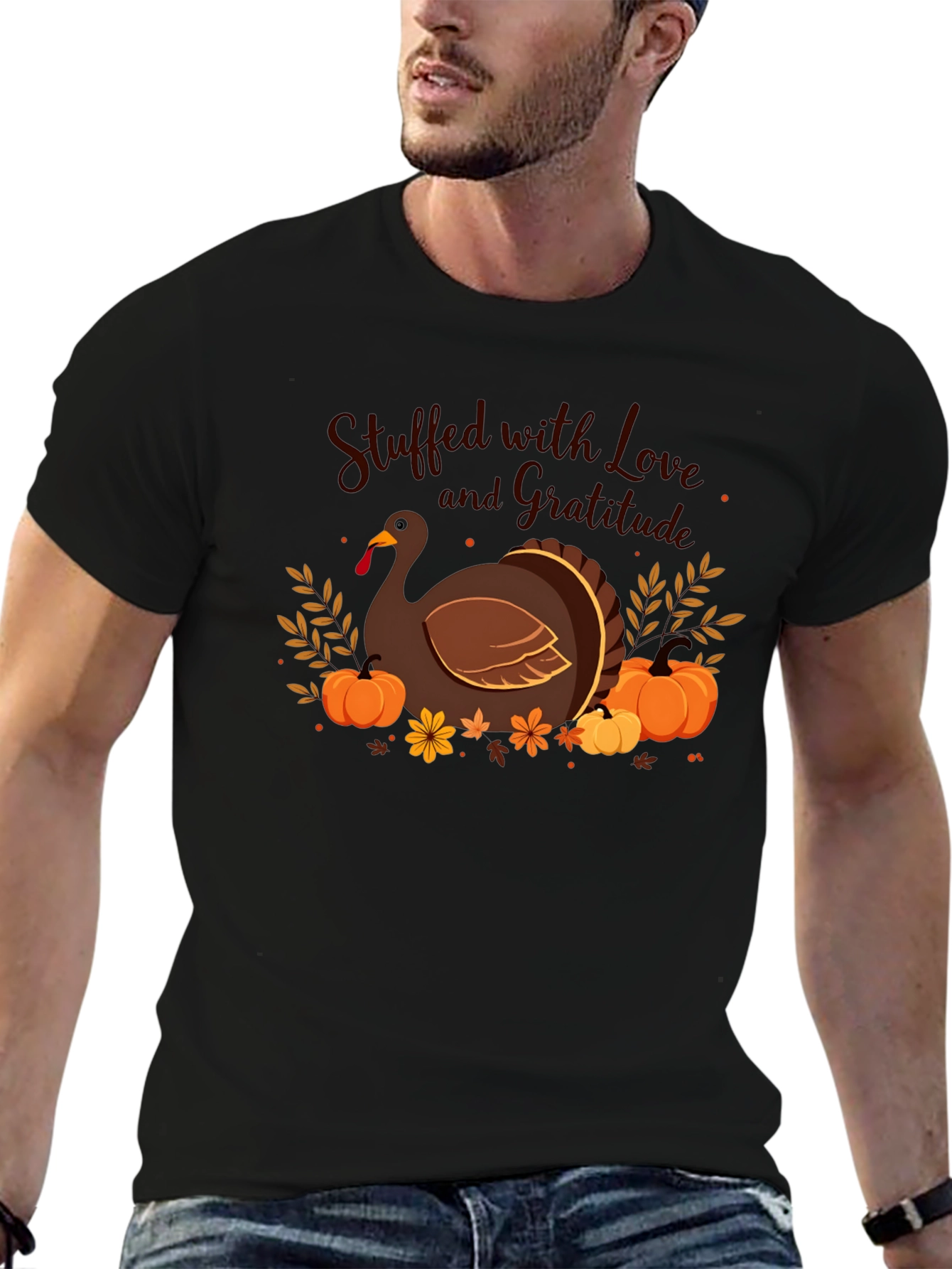 Thanksgiving Turkey Graphic T-Shirt