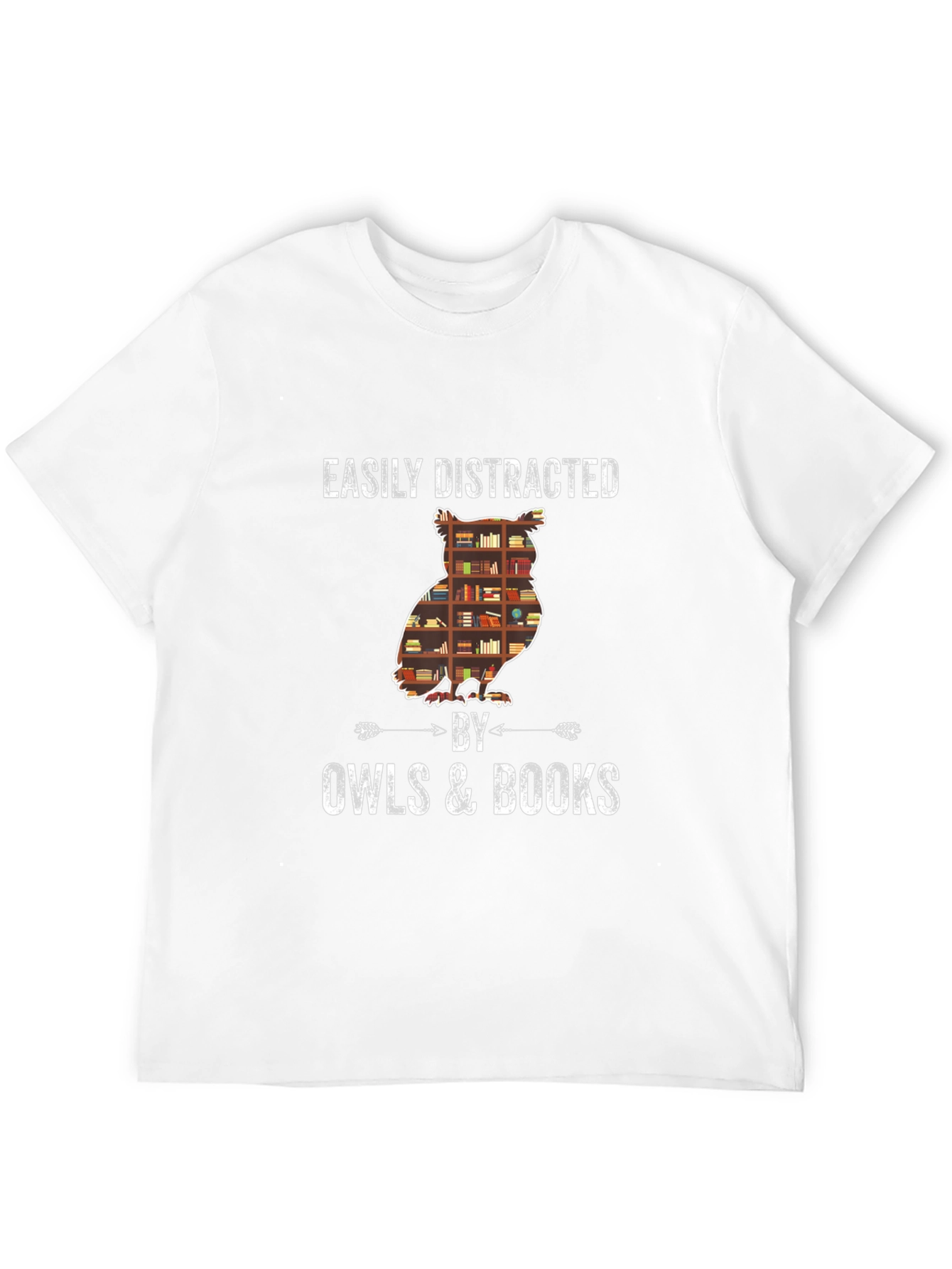 Easily Distracted By Owls & Books T-Shirt