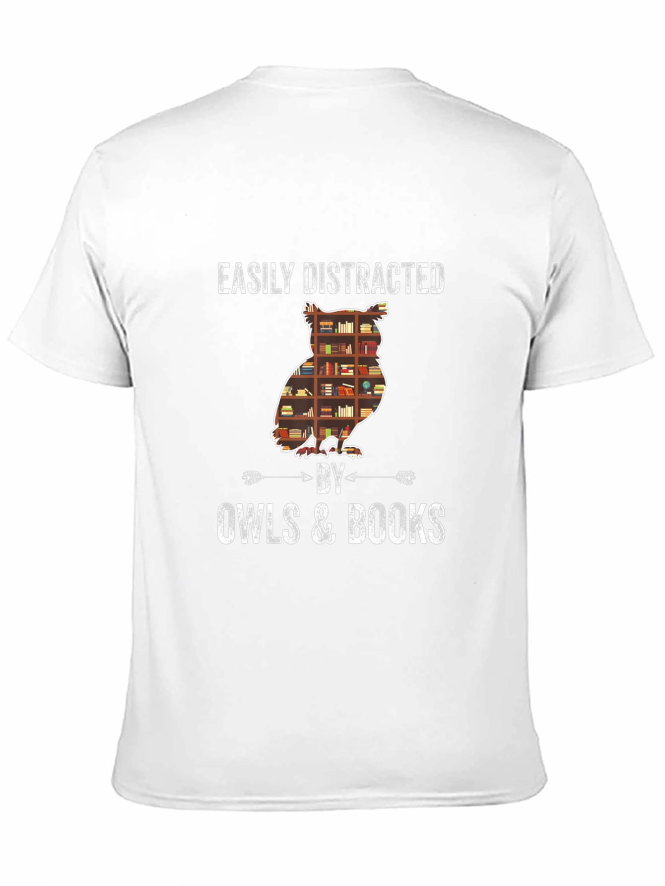 Easily Distracted By Owls & Books T-Shirt