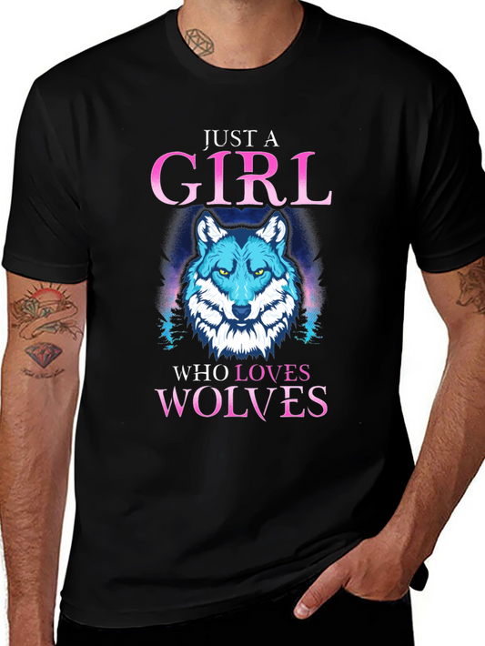 Girl Who Loves Wolves T-Shirt
