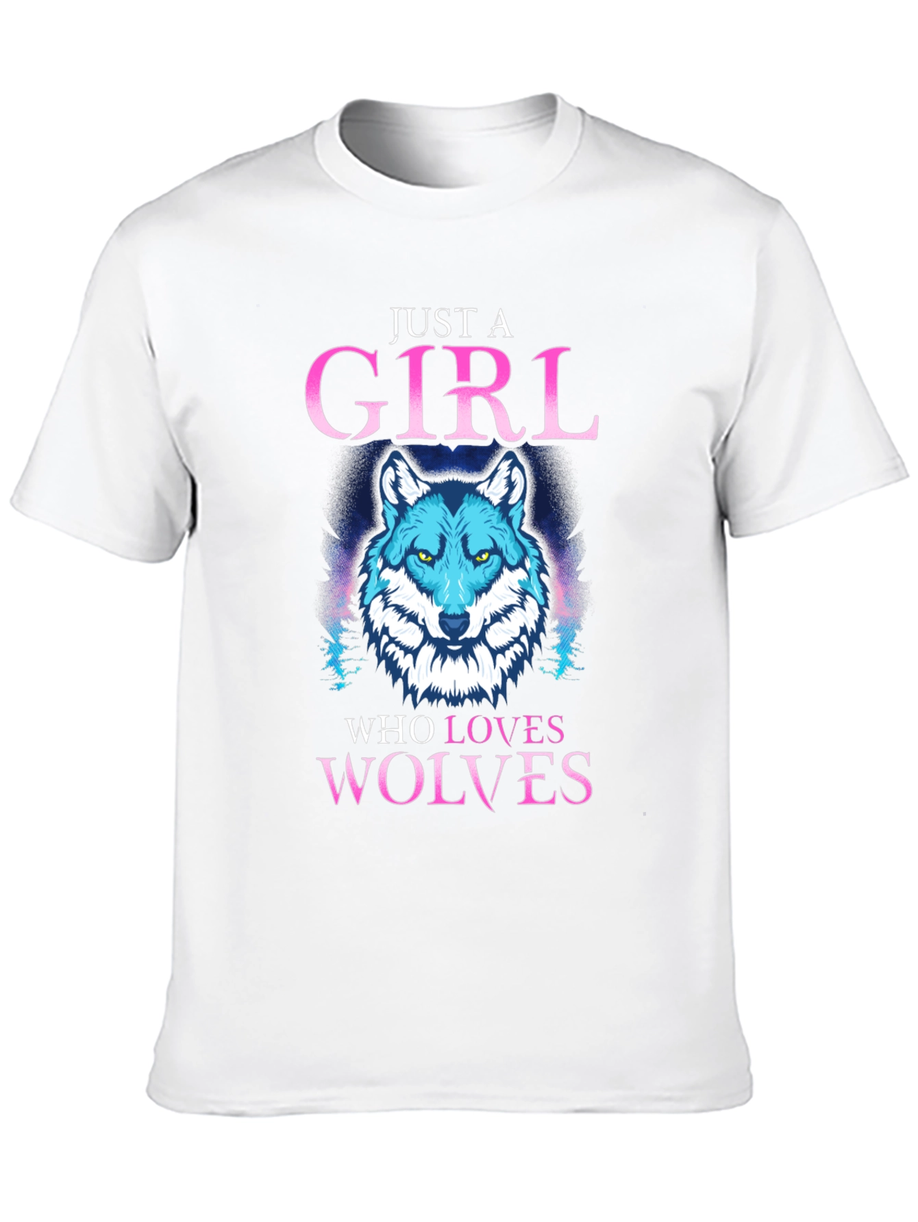 Girl Who Loves Wolves T-Shirt