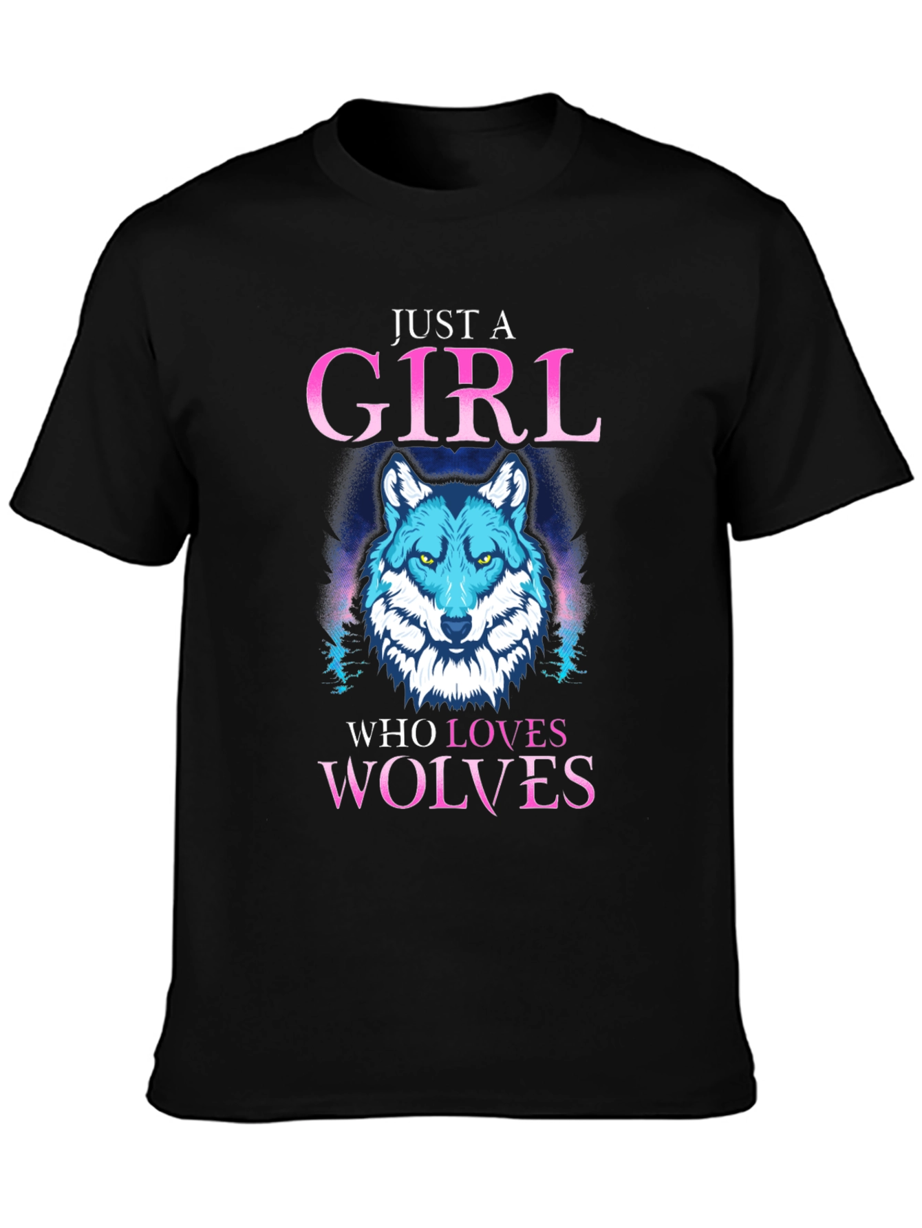 Girl Who Loves Wolves T-Shirt